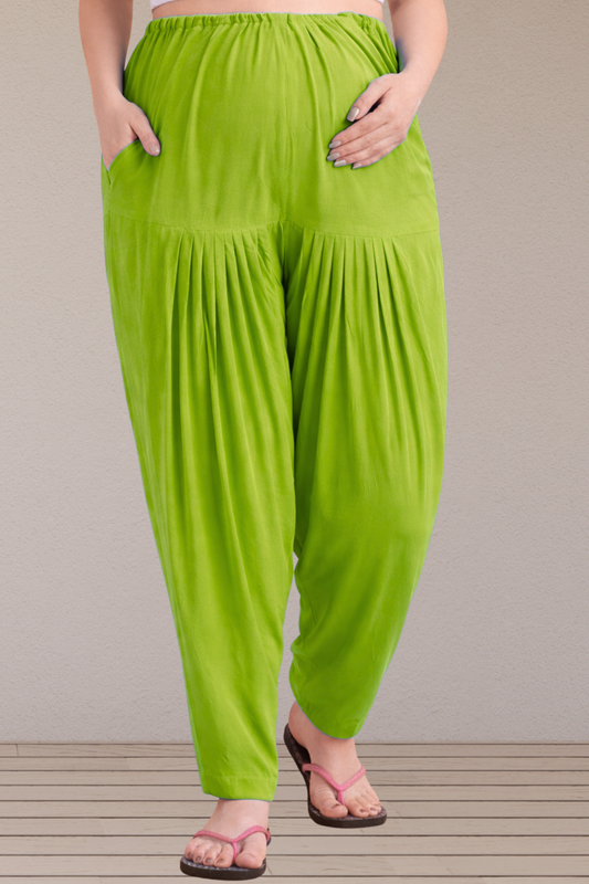 Light Green Easy Fit Rayon Maternity Salwar