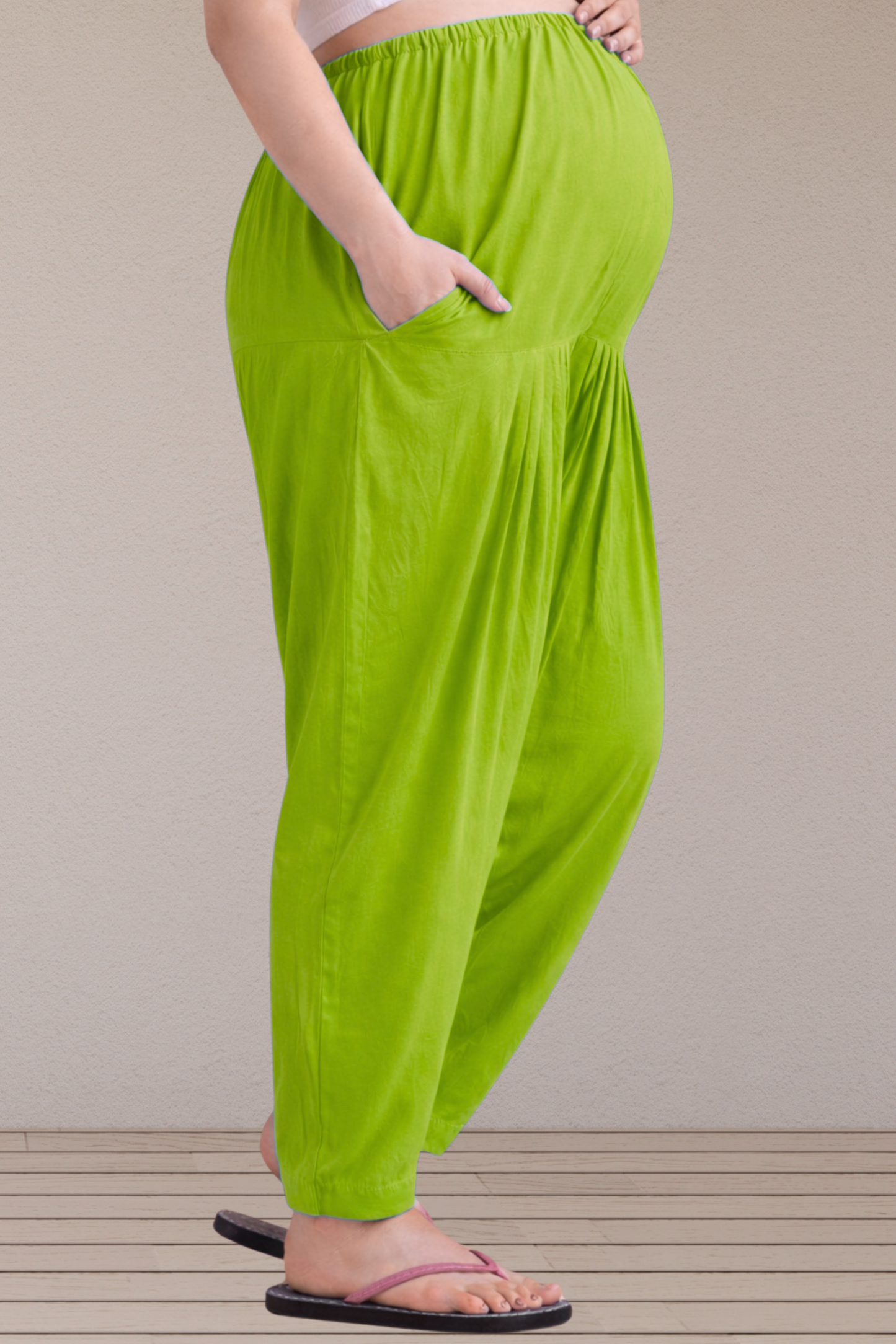 Light Green Easy Fit Rayon Maternity Salwar