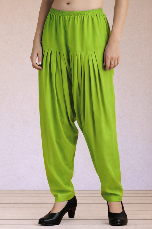 Light Green Rayon Easy Fit Salwar