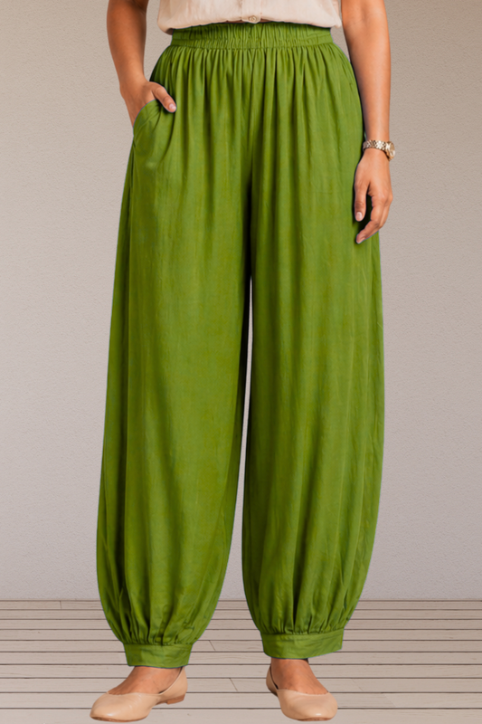 Light Green Rayon Afghani Pants