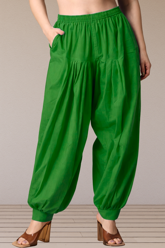 Light Green Cotton Afghani Salwar