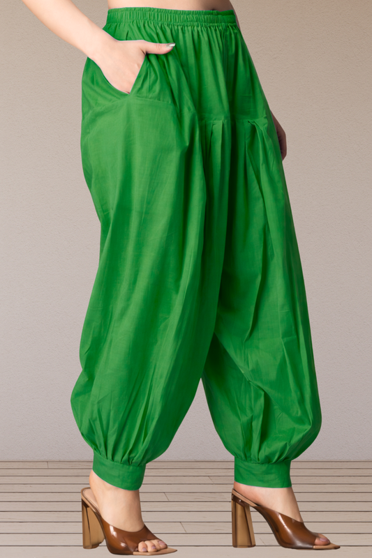 Light Green Cotton Afghani Salwar