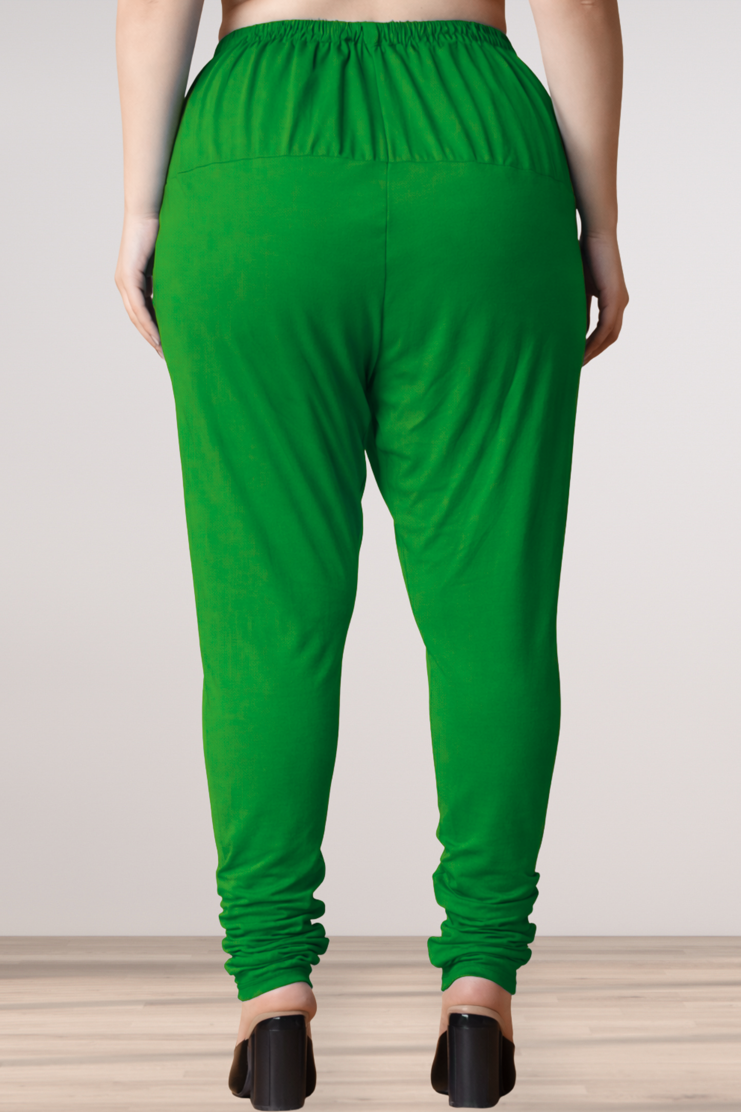 Light Green Cotton Churidar Pants
