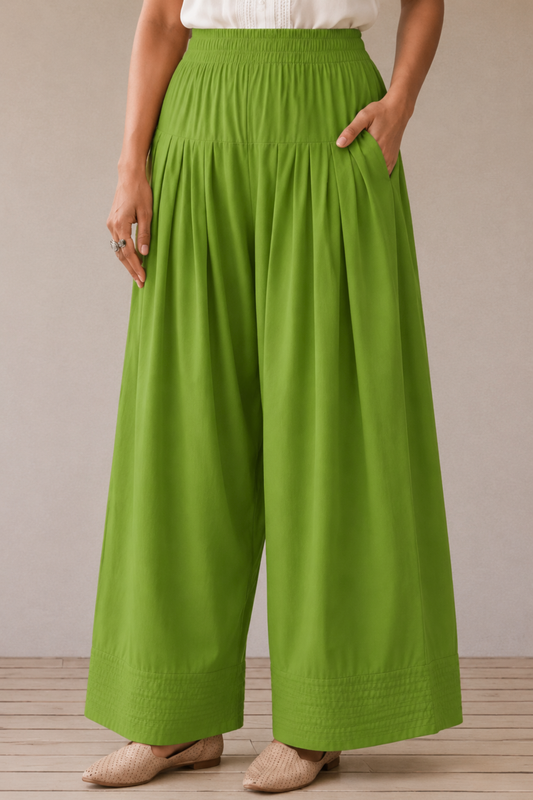 Light Green Rayon Farshi Salwar