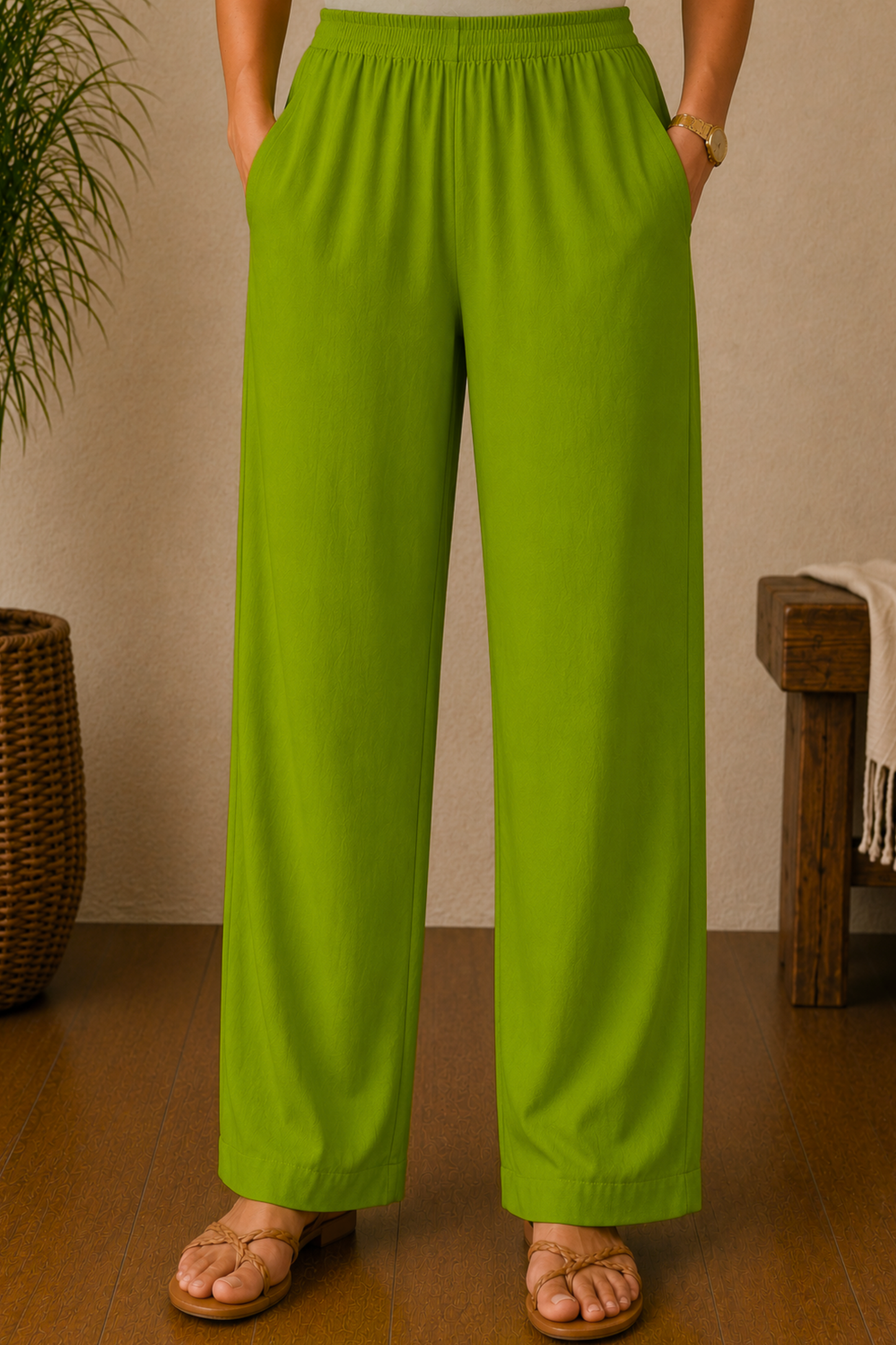 Light Green Rayon Kurti Pant