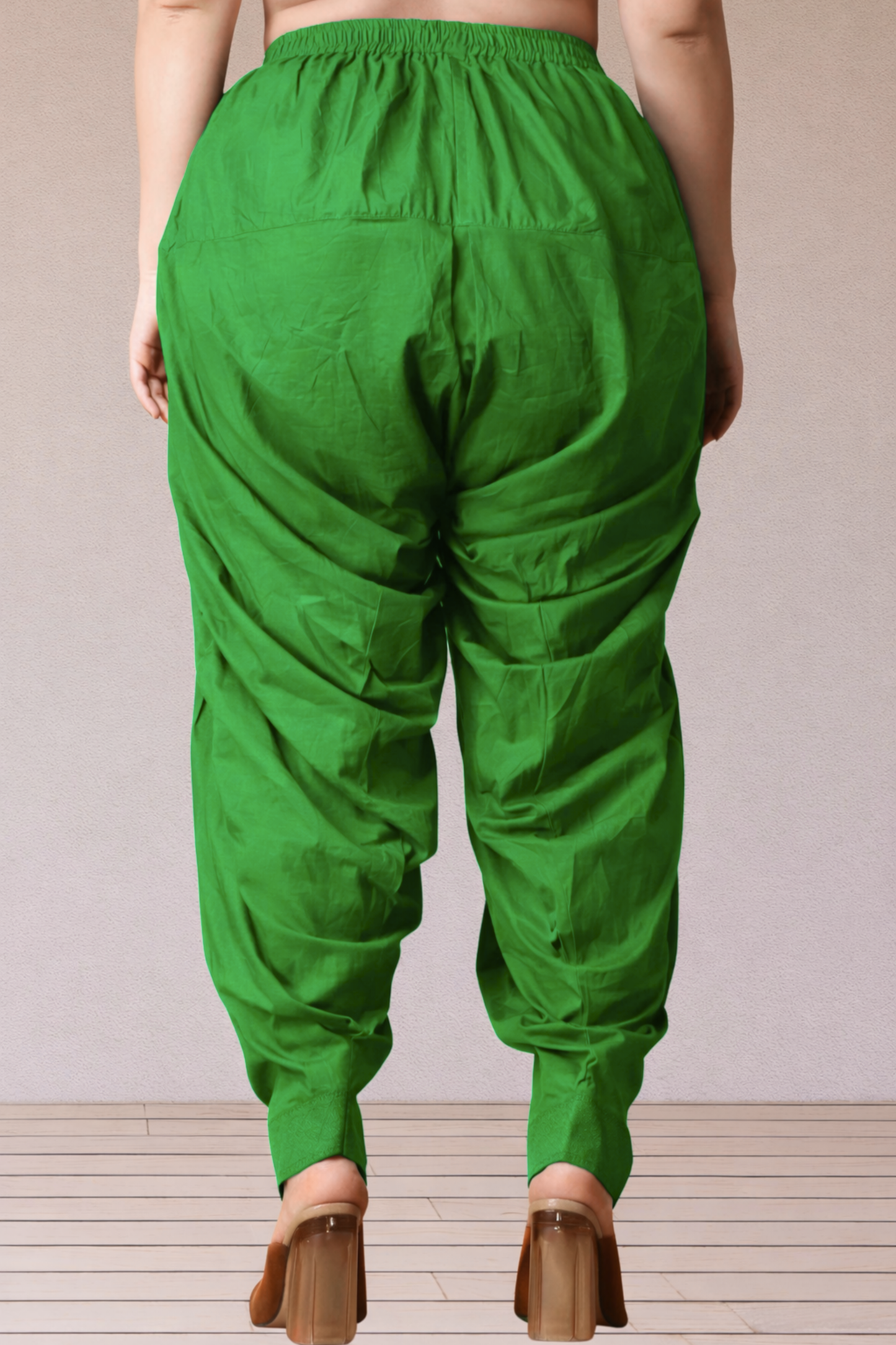 Light Green Cotton Patiala Salwar