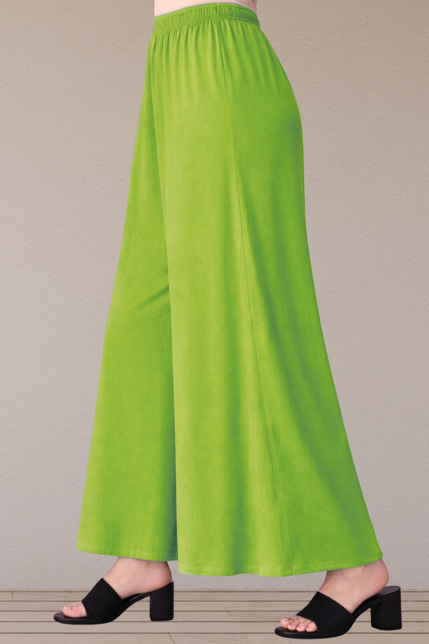 Light Green Rayon Skirt Palazzo