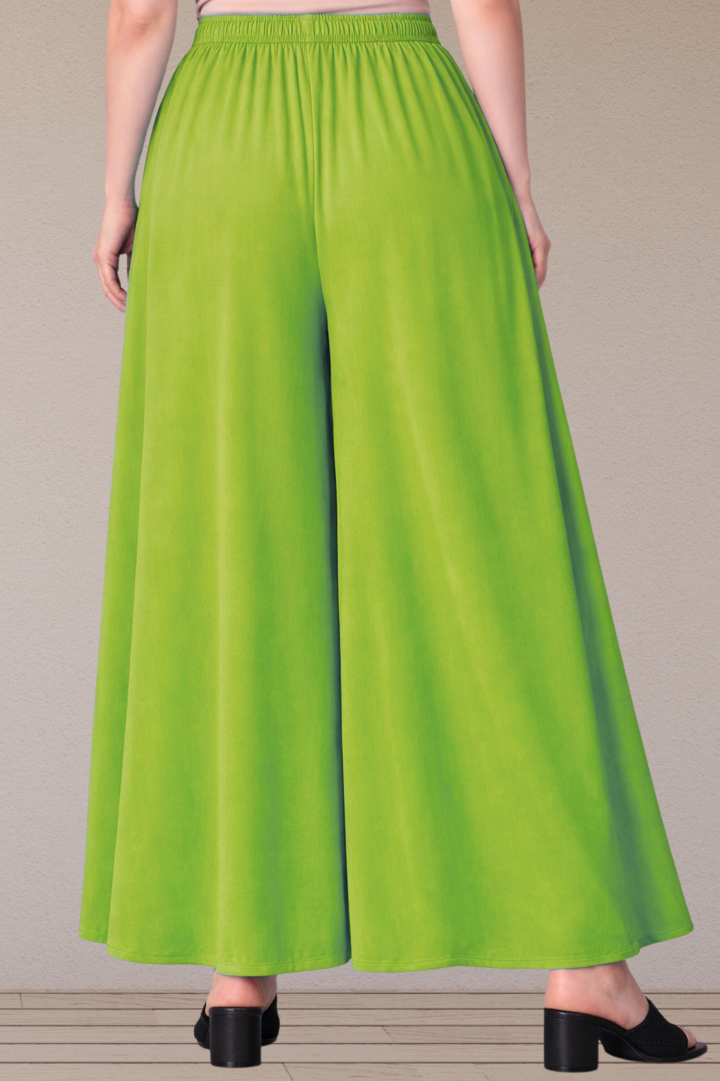 Light Green Rayon Skirt Palazzo