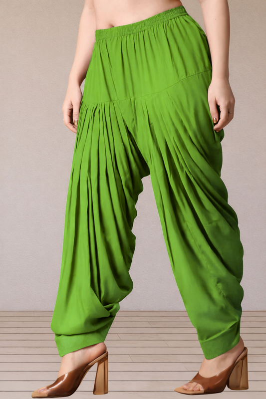 Light Green Rayon Patiala Salwar