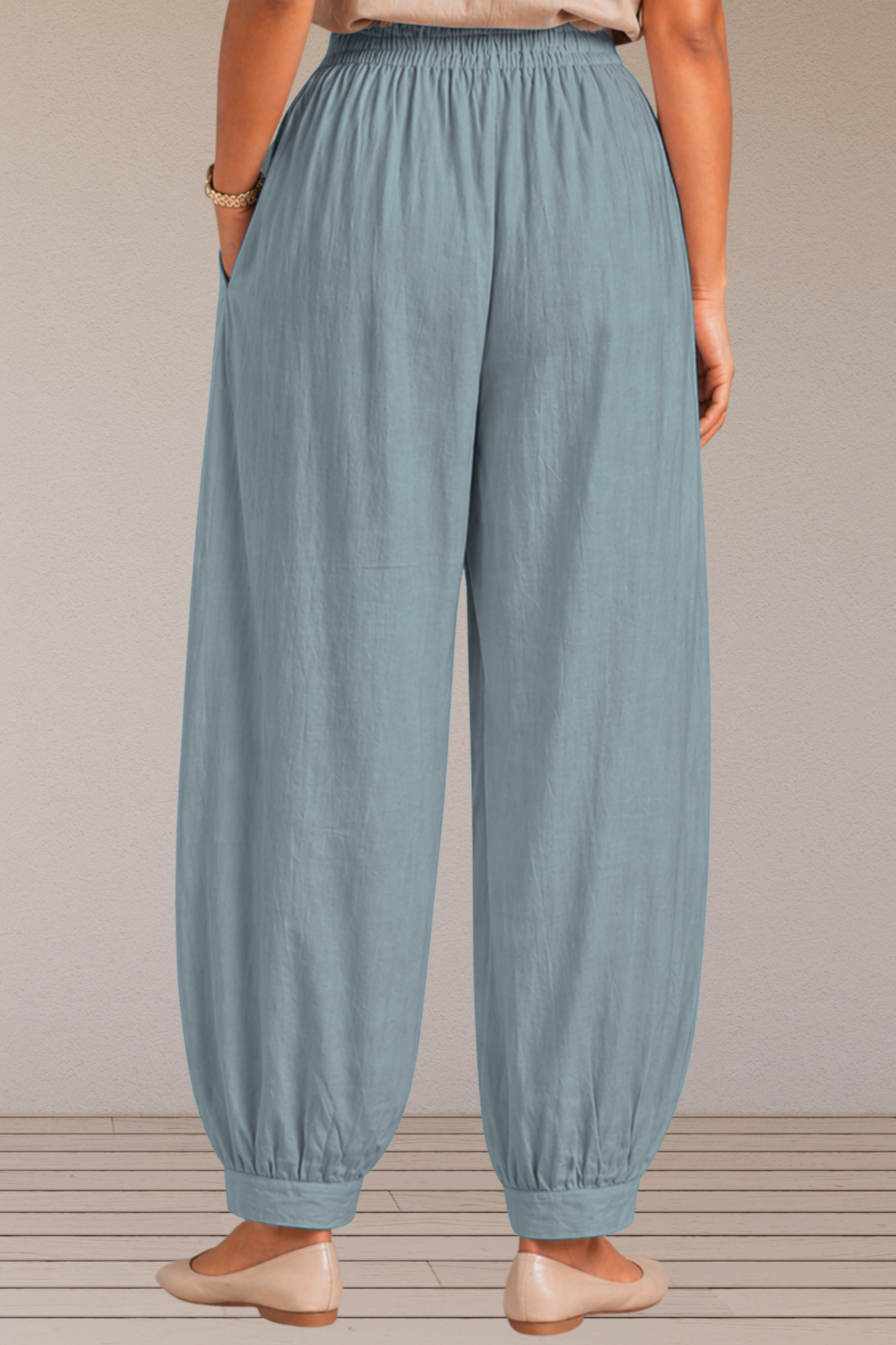 Light Grey Cotton Afghani Pants
