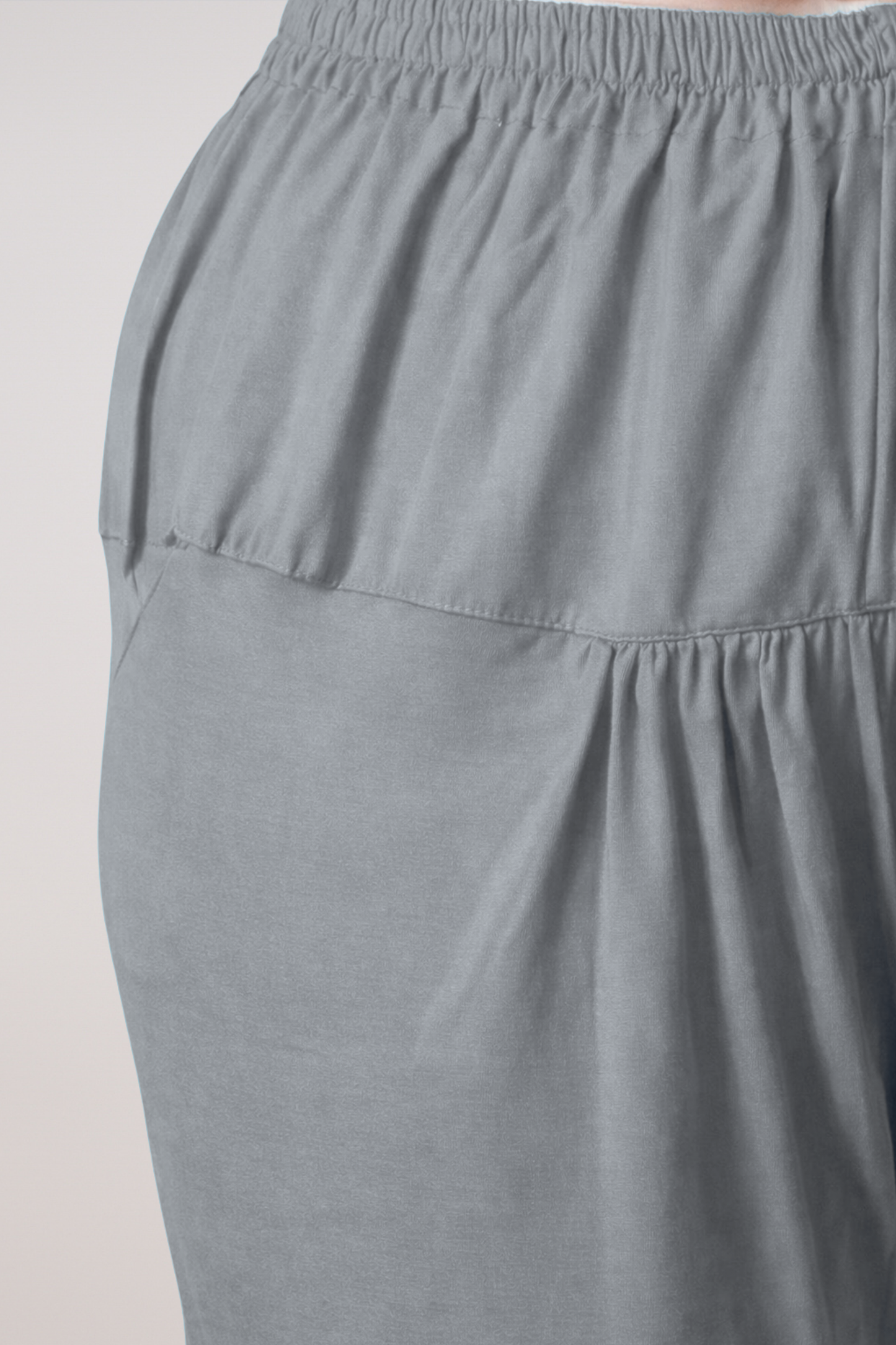 Light Grey Cotton Churidar Pants