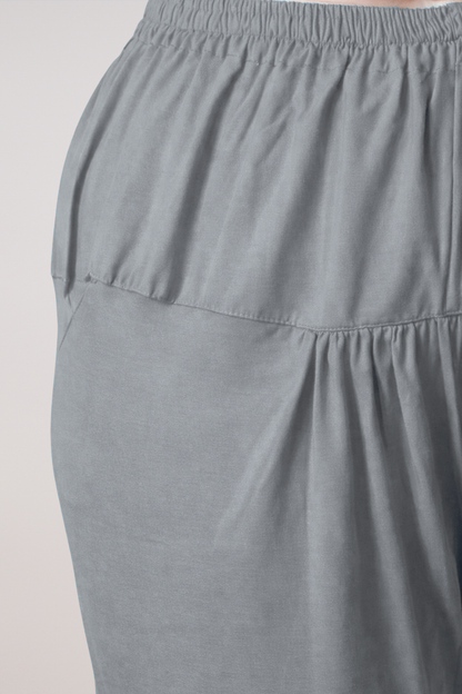 Light Grey Cotton Churidar Pants