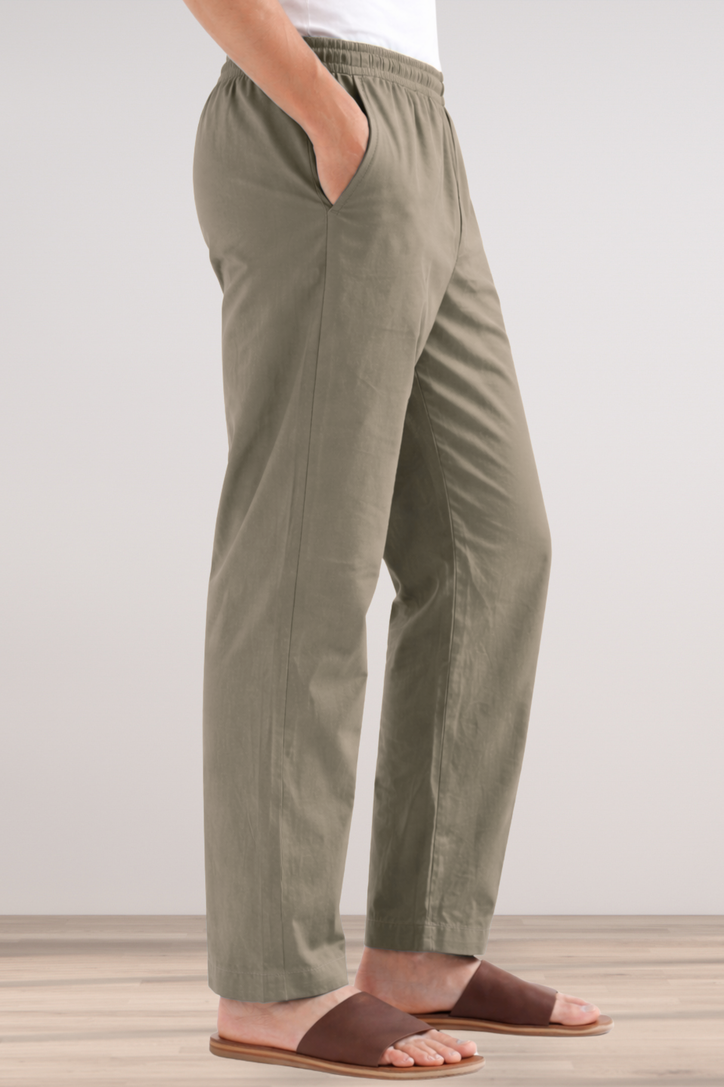 Light Grey Cotton Pant Pajama