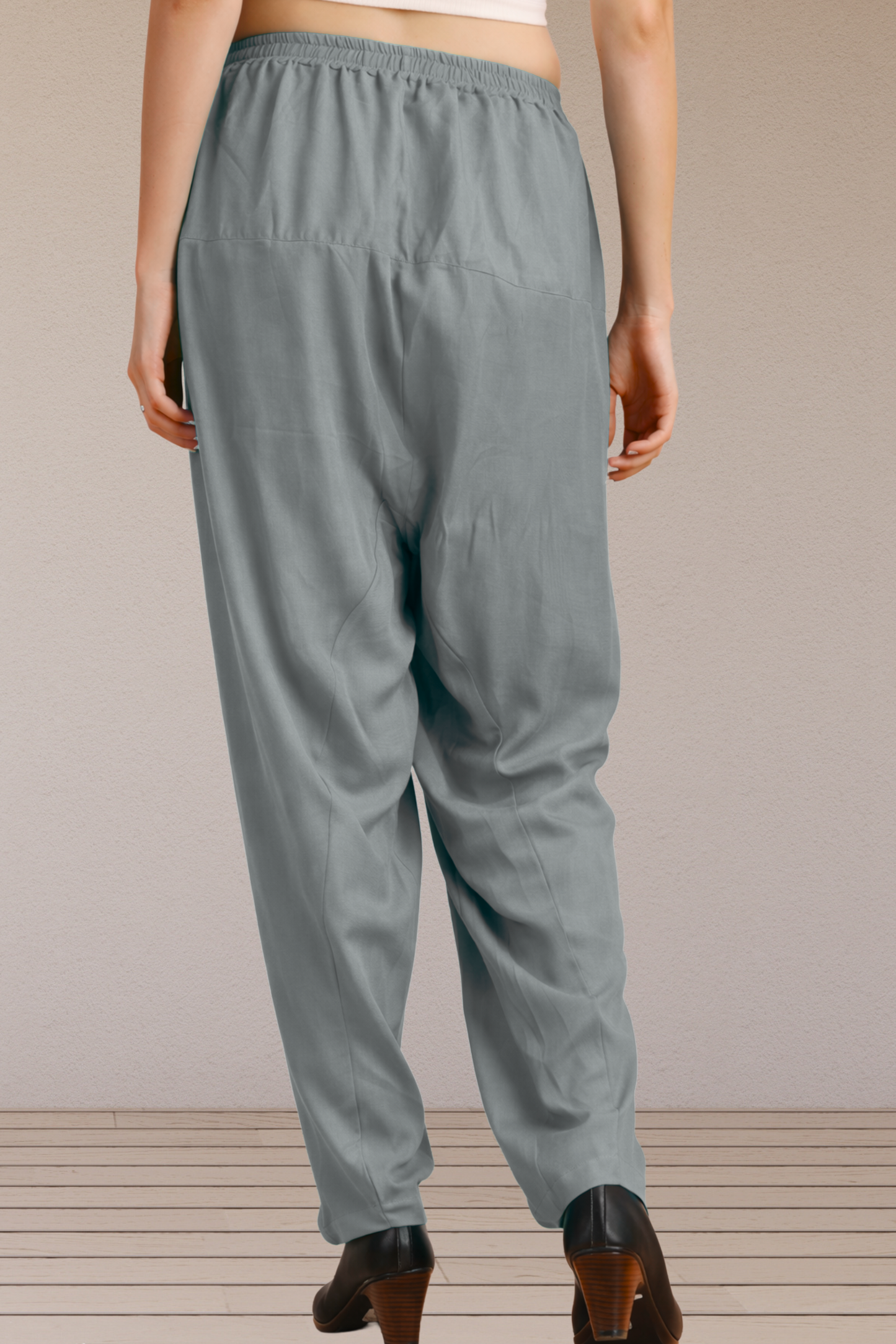 Light Grey Easy Fit Rayon Salwar