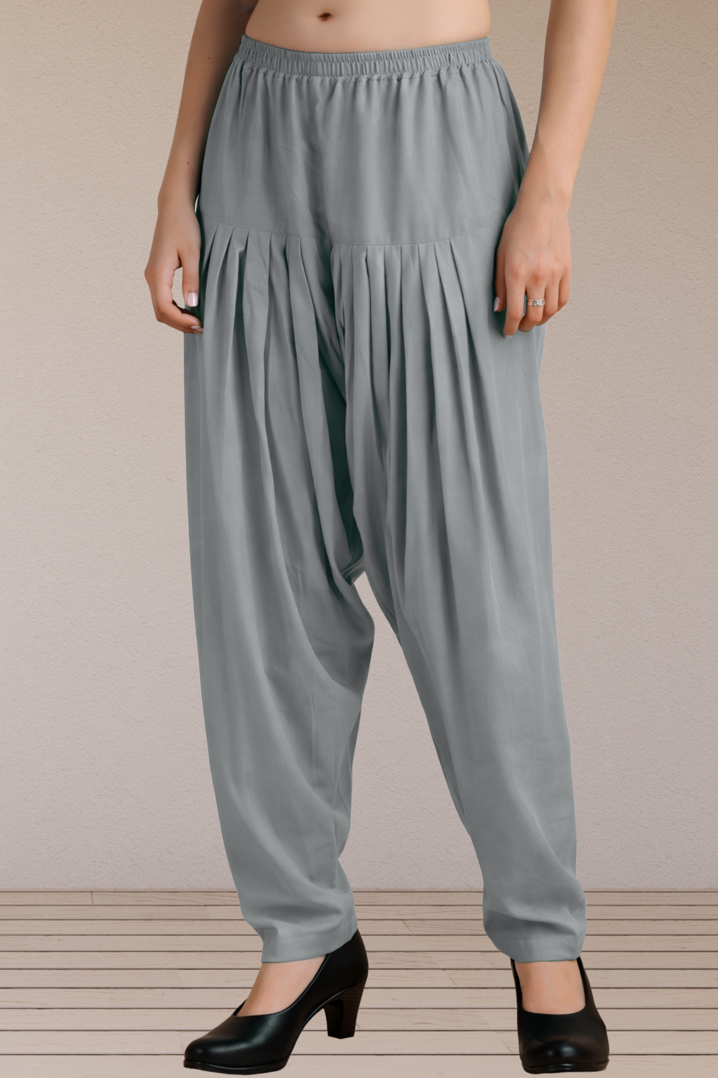 Light Grey Easy Fit Rayon Salwar
