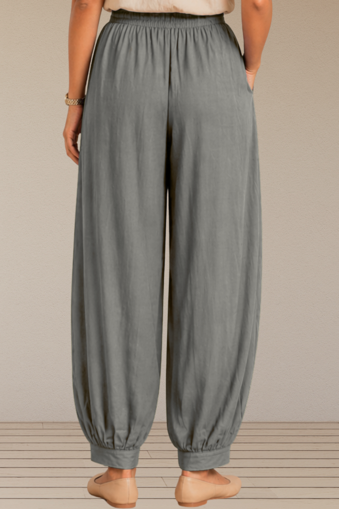 Light Grey Rayon Afghani Pants