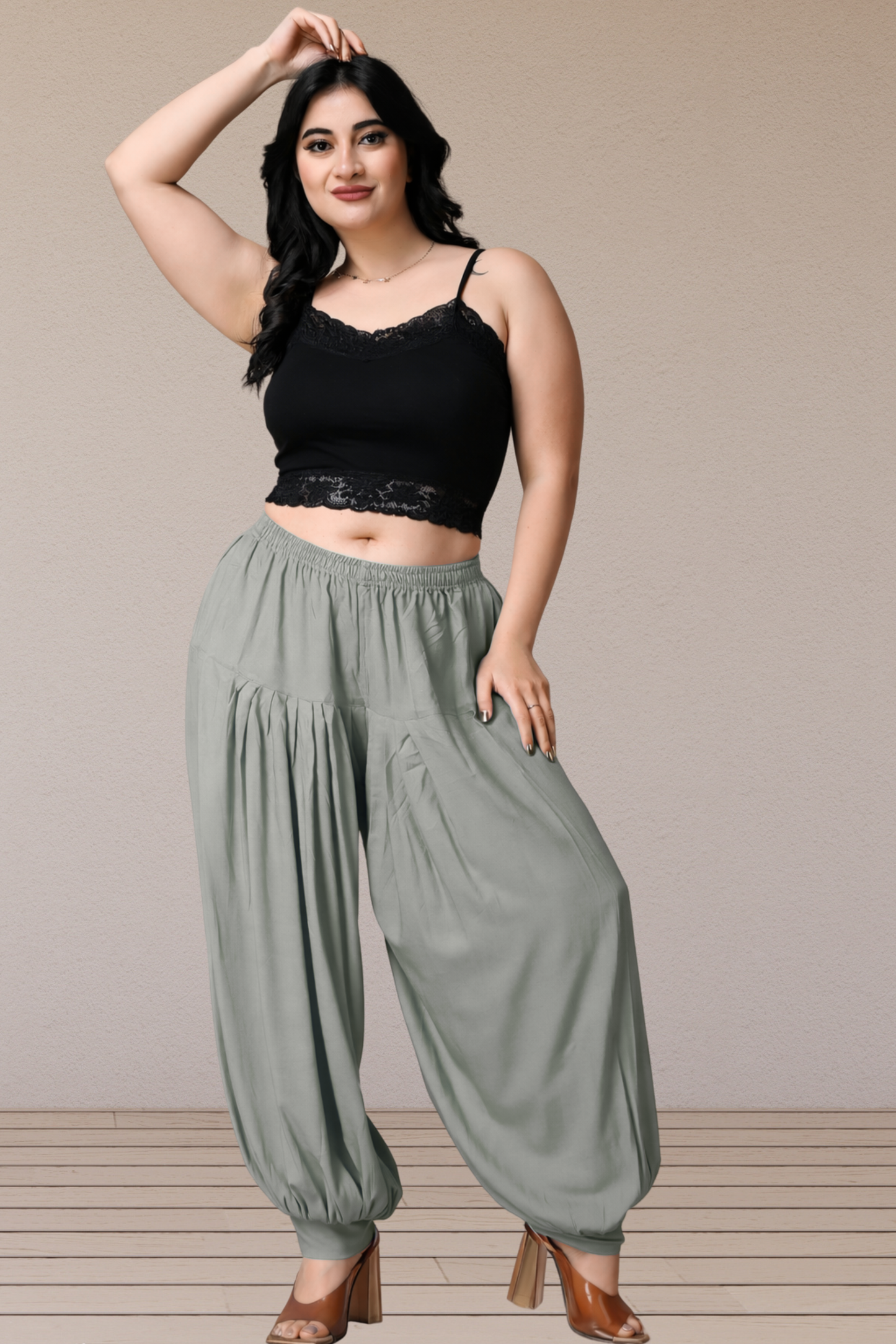 Light Grey Rayon Afghani Salwar