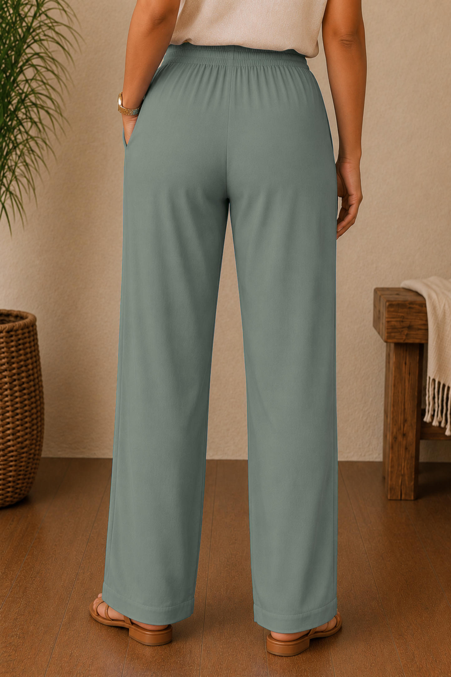 Light Grey Rayon Kurti Pant