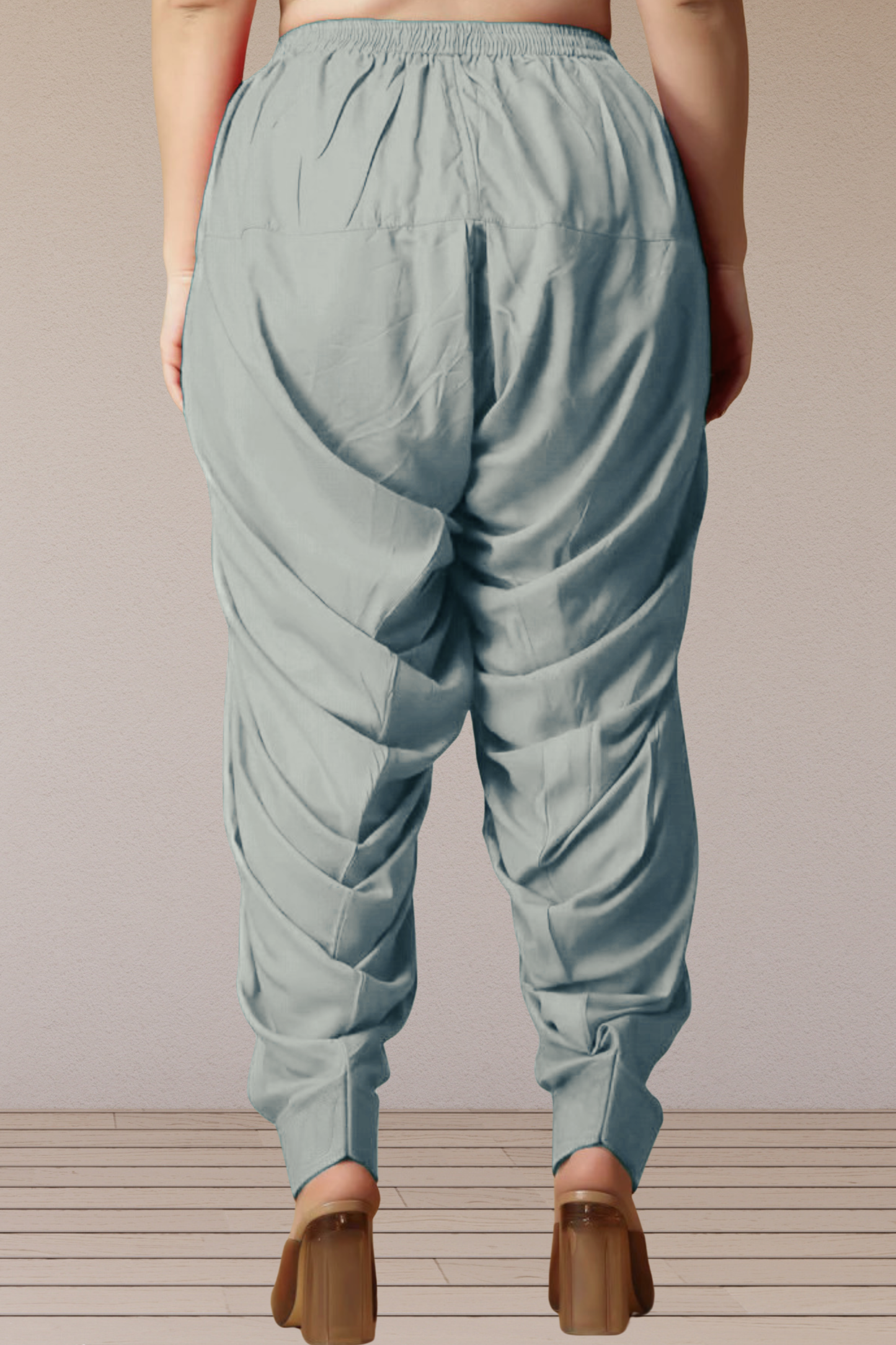 Light Grey Rayon Patiala Salwar