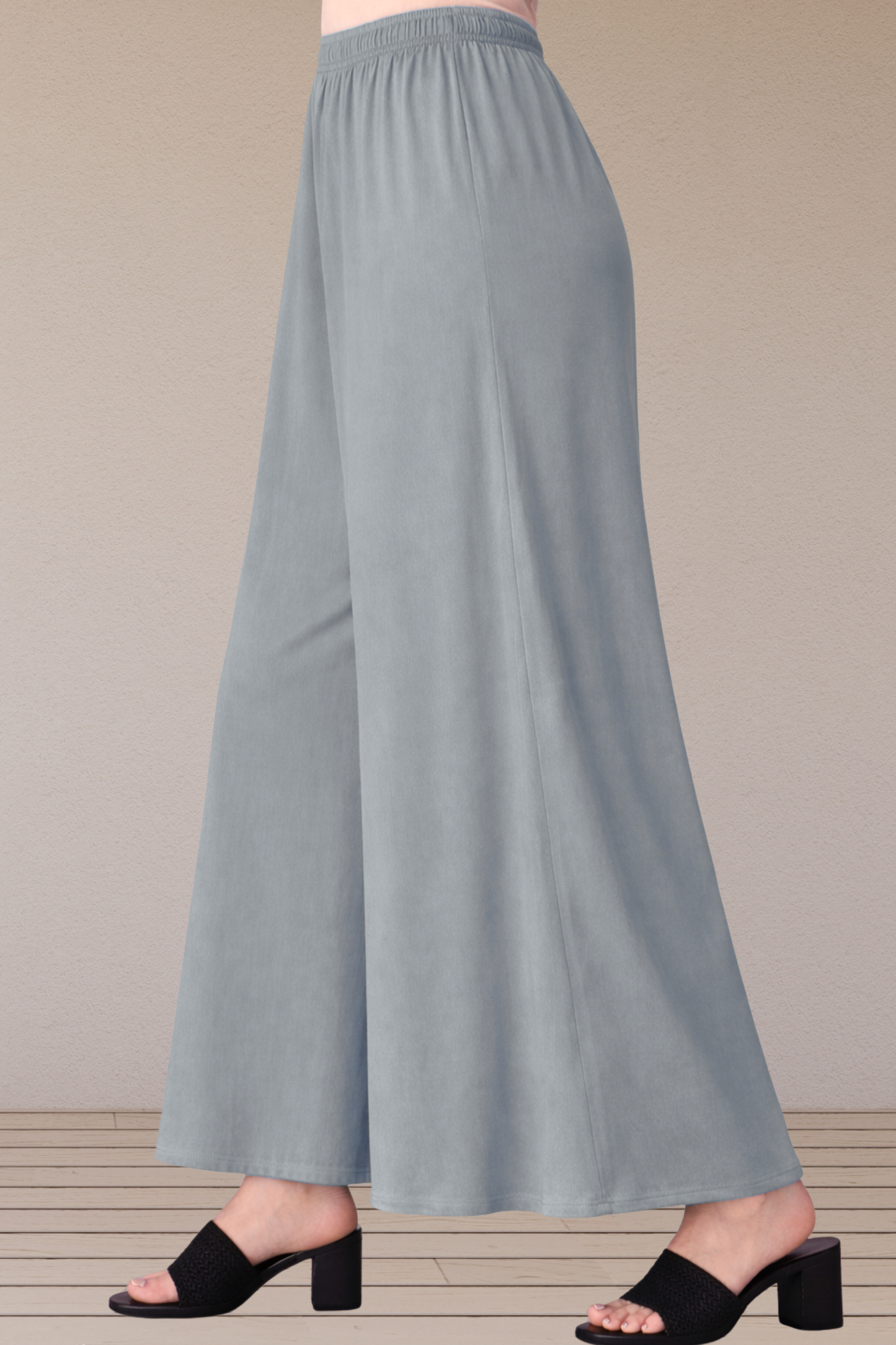 Light Grey Rayon Skirt Palazzo