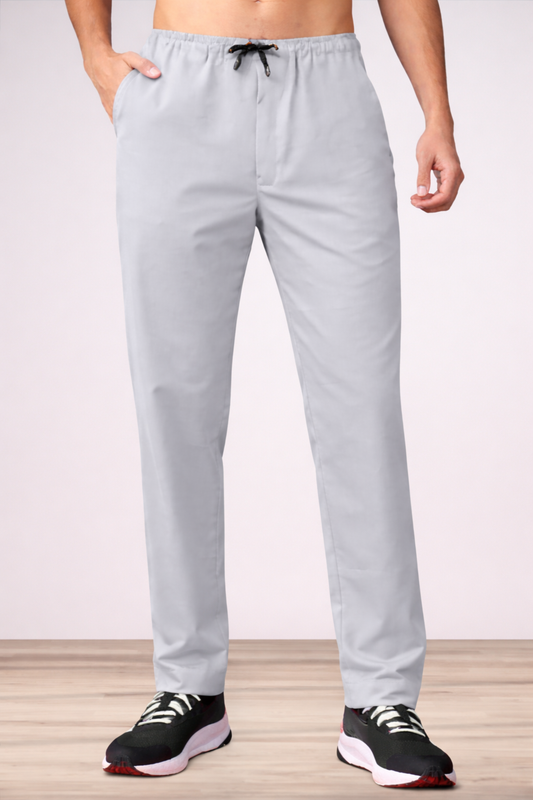 Light Grey Stretch Track Pants