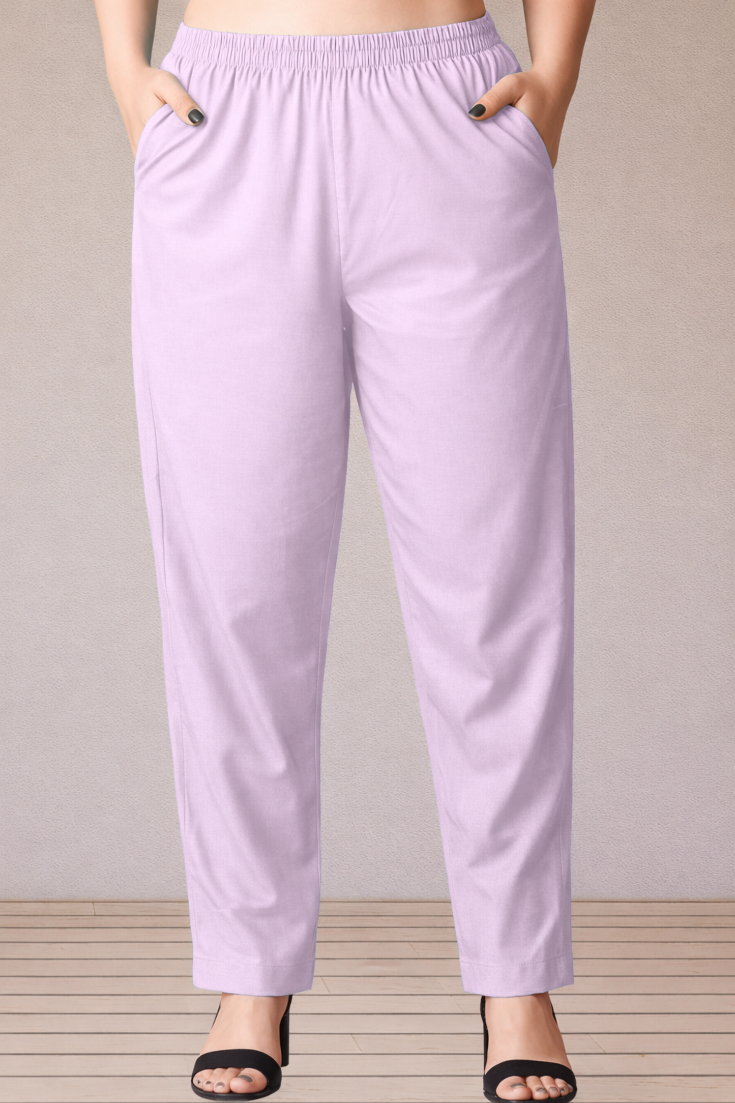 Light Lavender Cotton Kurti Pant