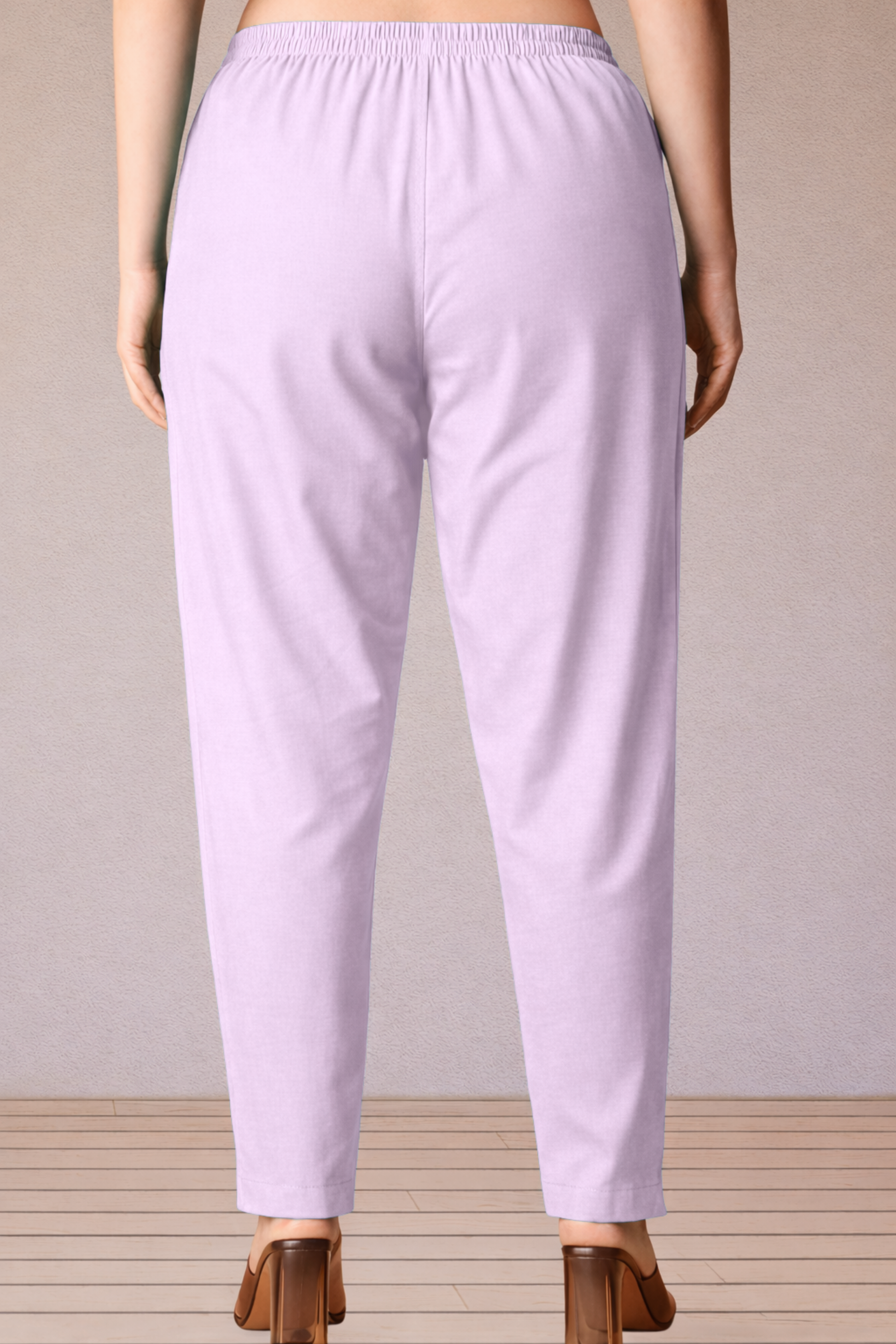 Buy Plus Size ​Light Lavender Cotton Kurti Pant | Apella - The XS