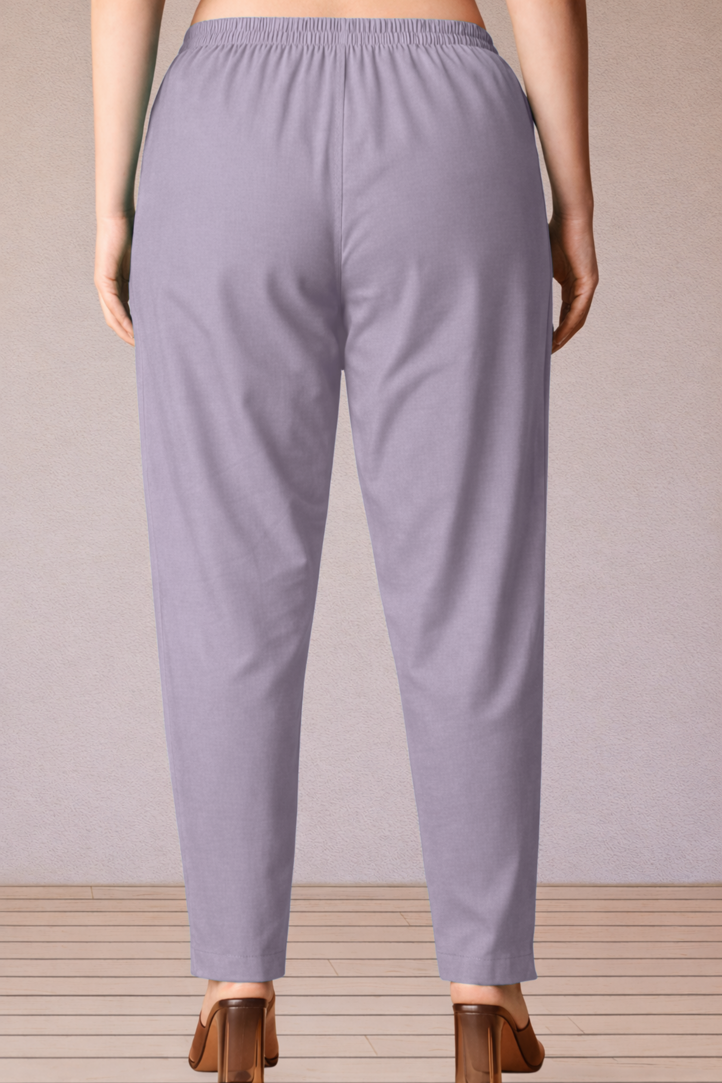 Light Mauve Cotton Kurti Pant