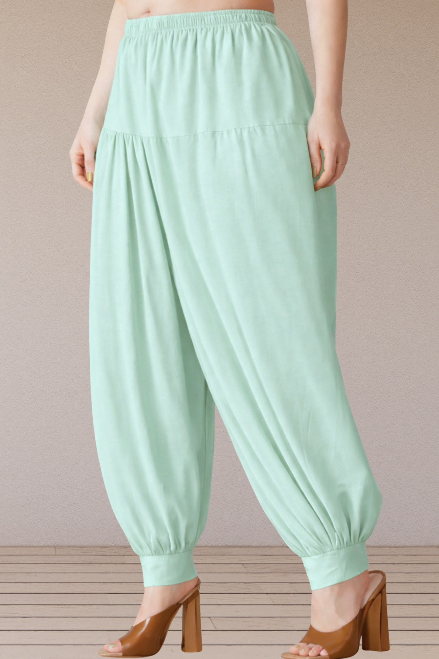 Light Mint Rayon Afghani Salwar