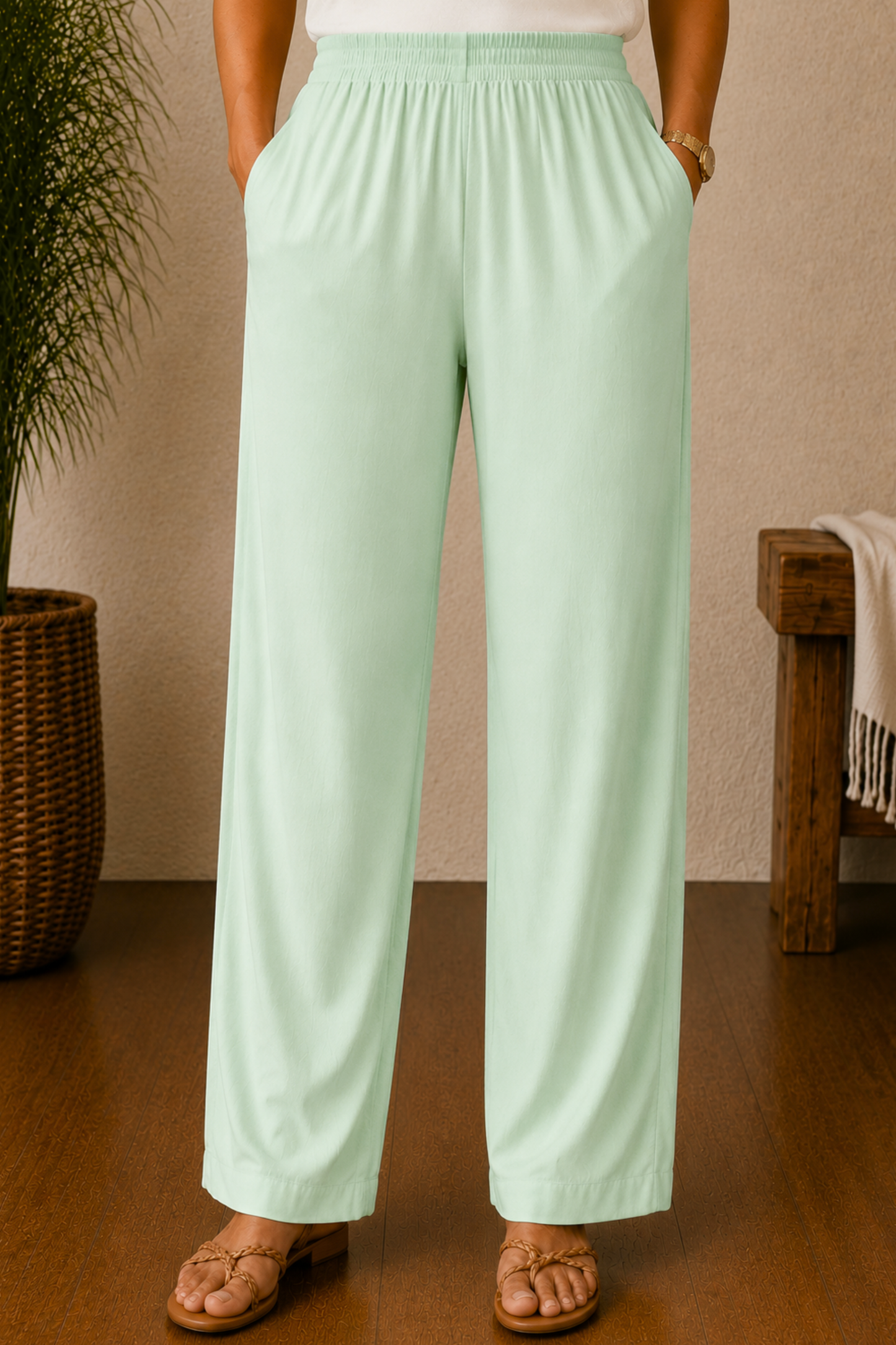 Light Mint Rayon Kurti Pant
