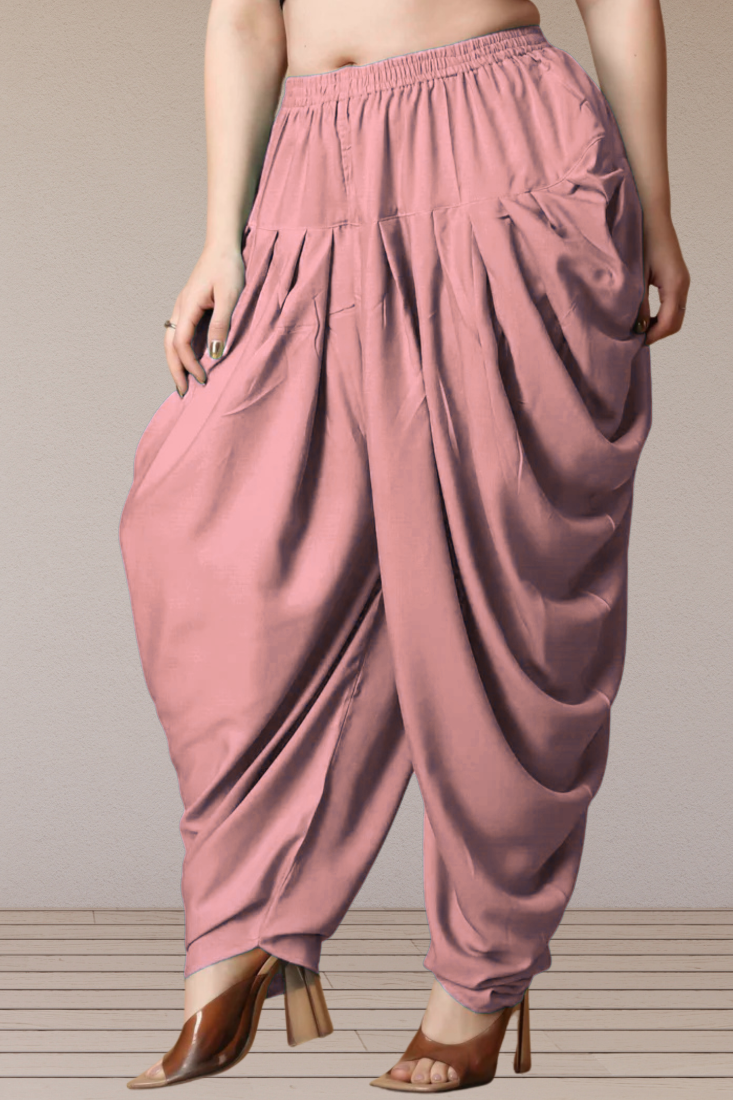 Light Onion Belted Dhoti Salwar