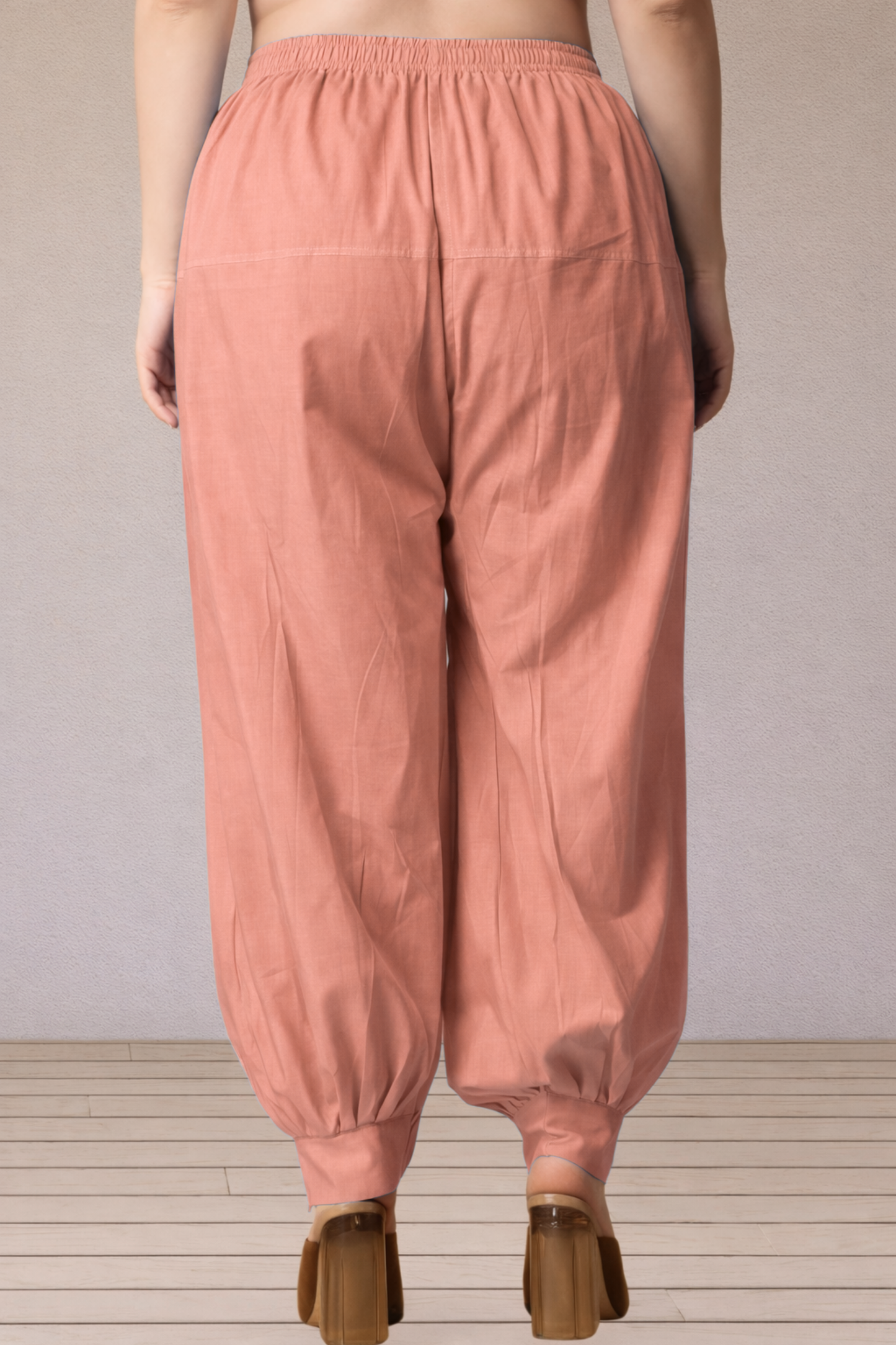 Light Onion Cotton Afghani Salwar