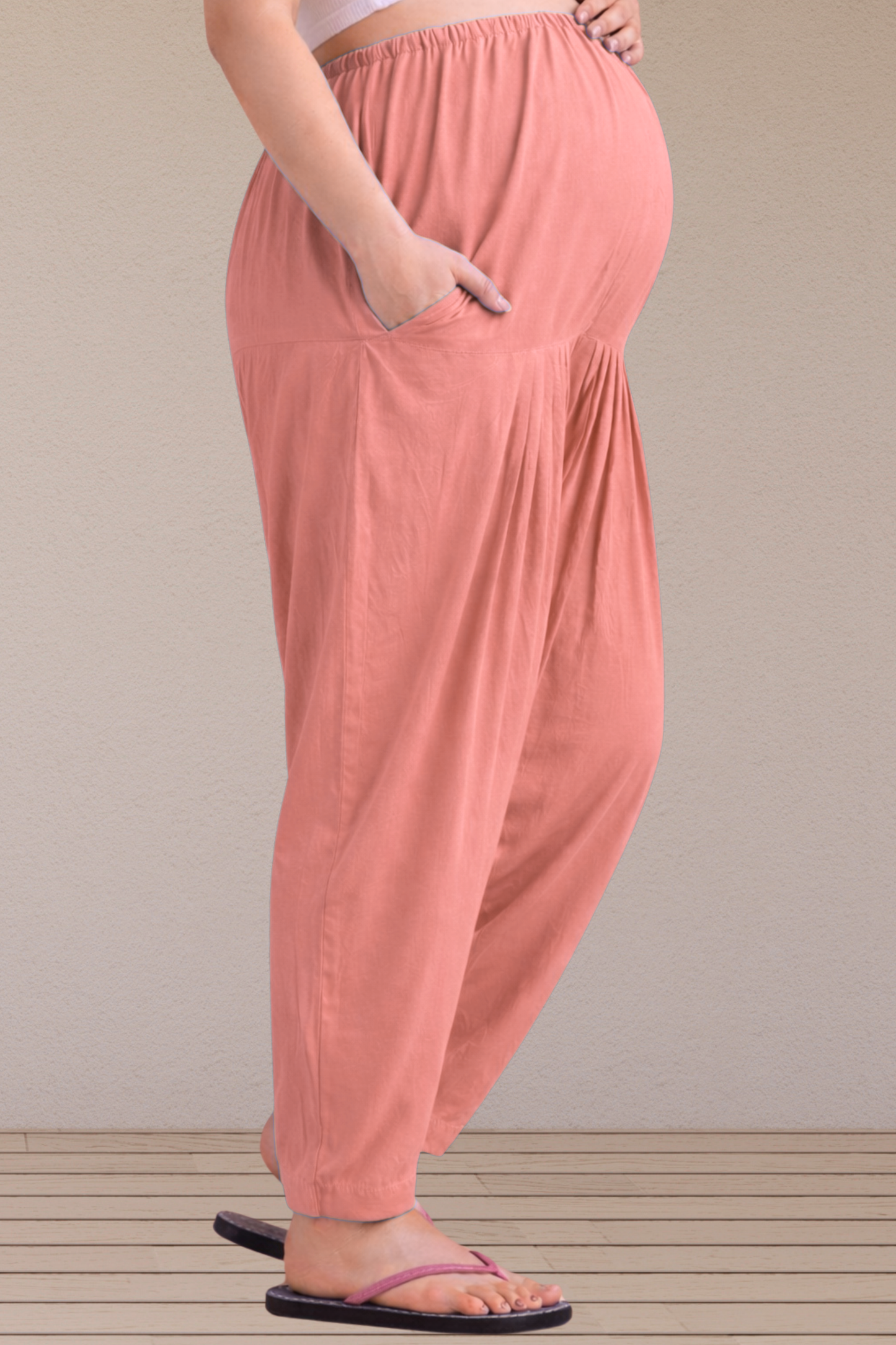 Light Onion Easy Fit Rayon Maternity Salwar