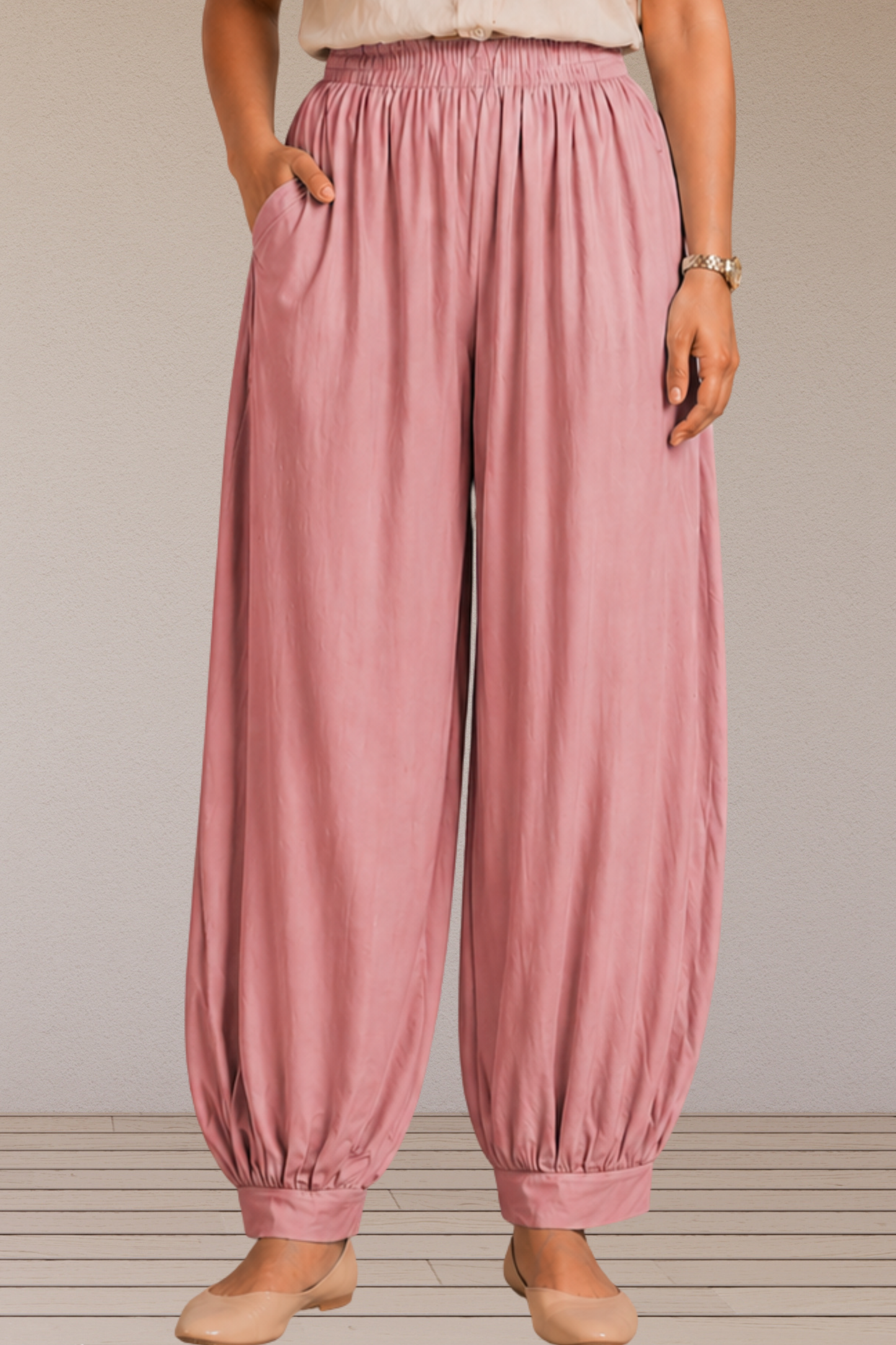 Light Onion Rayon Afghani Pants