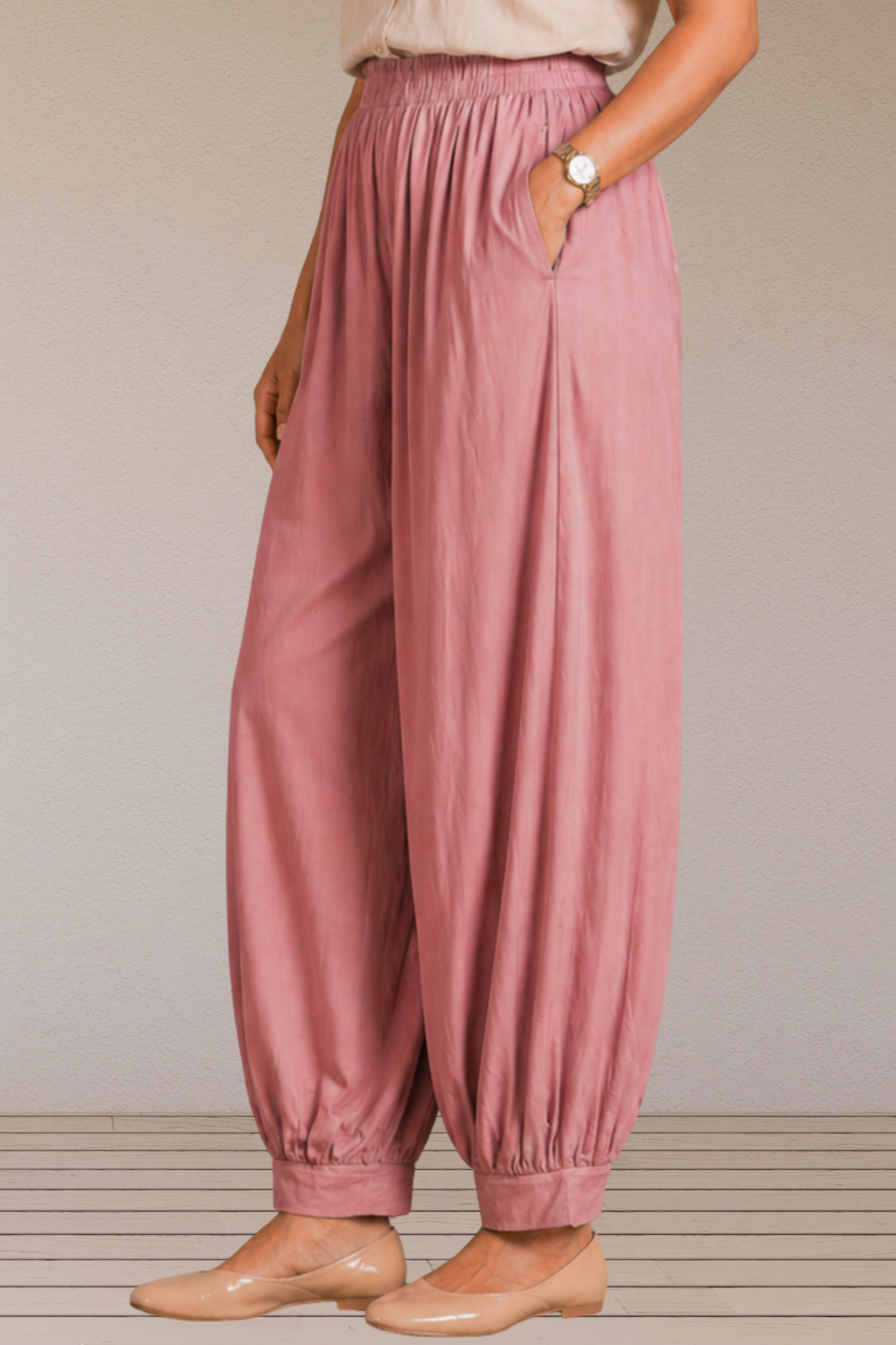Light Onion Rayon Afghani Pants
