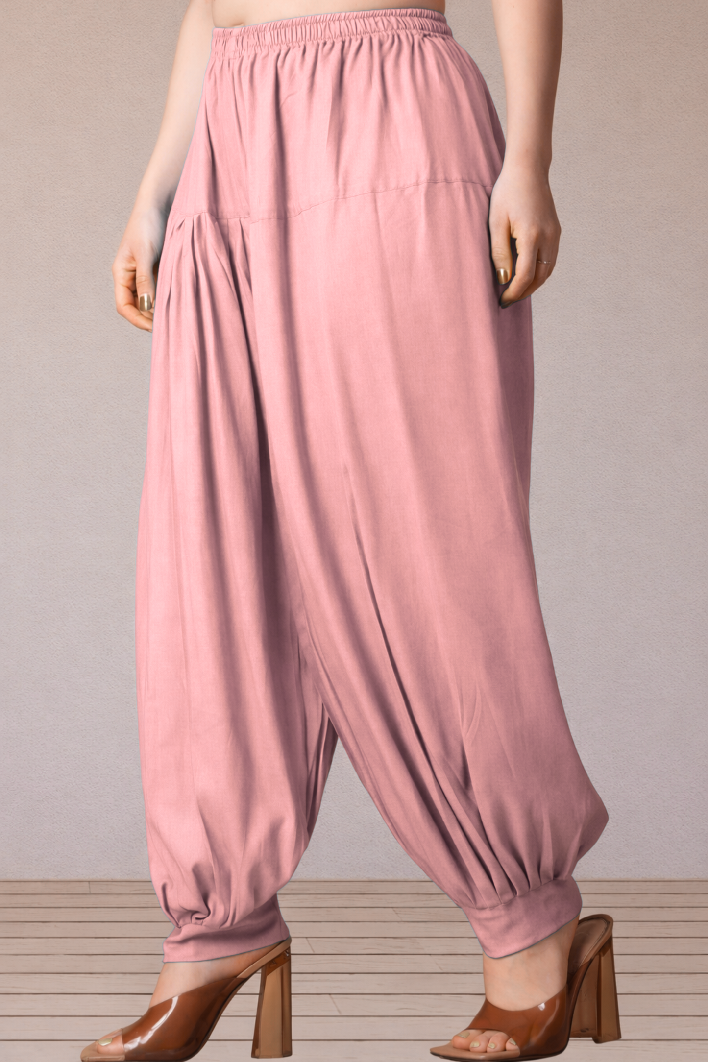 Light Onion Rayon Afghani Salwar