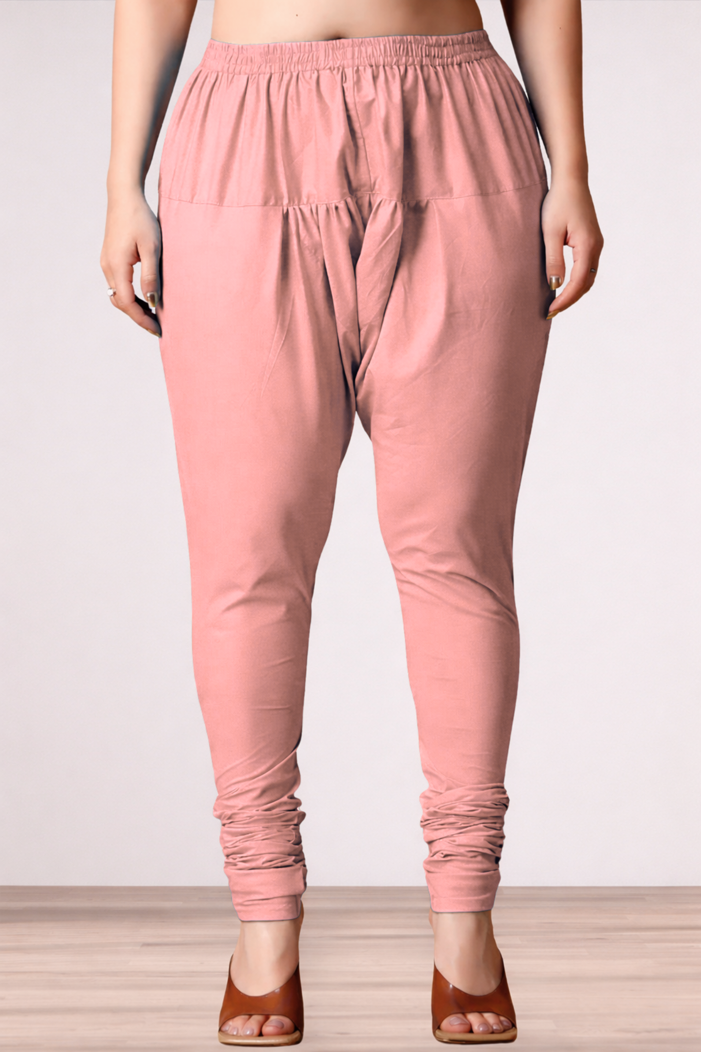 Light Onion Rayon Churidar Pants