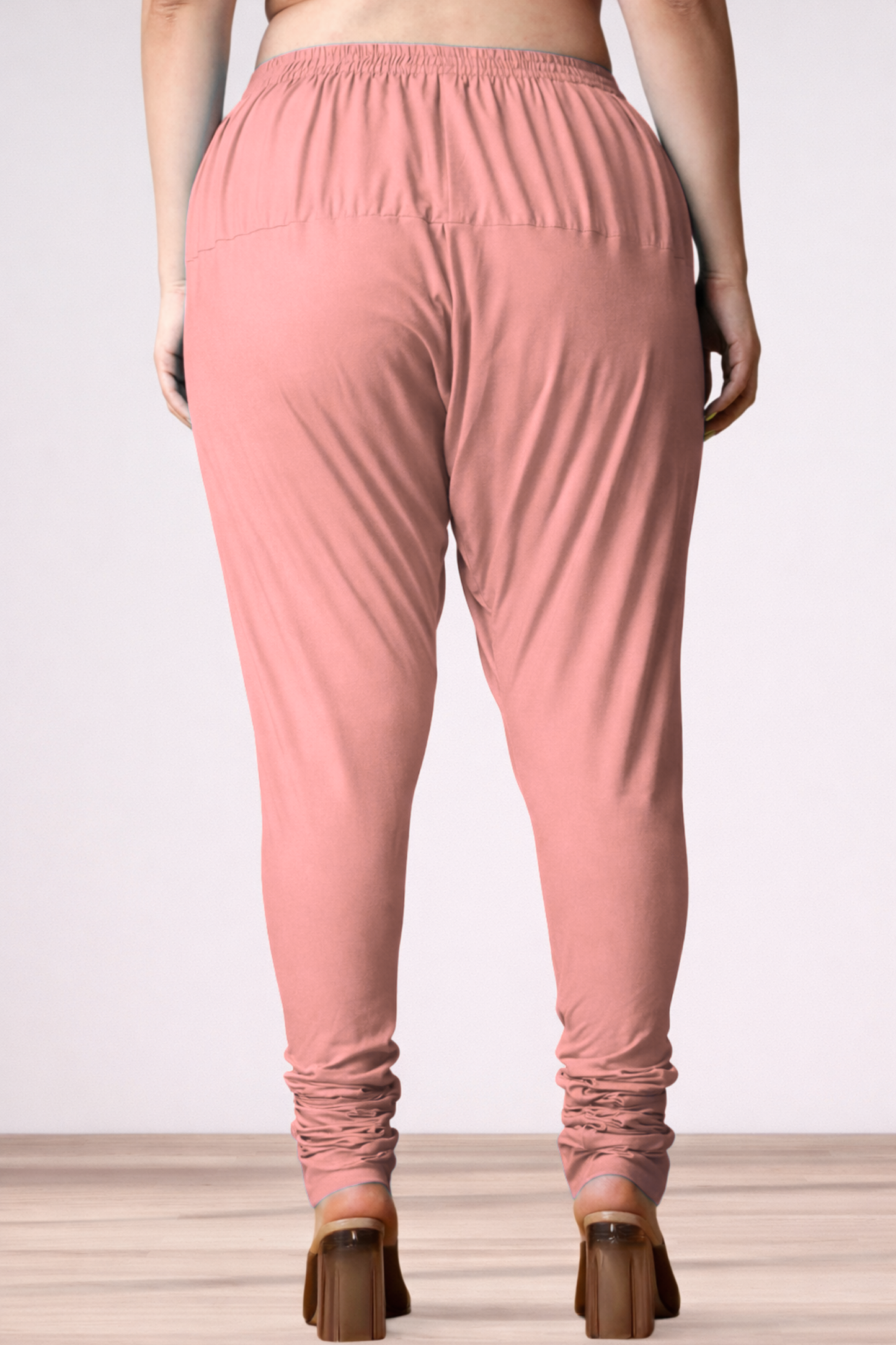 Light Onion Rayon Churidar Pants