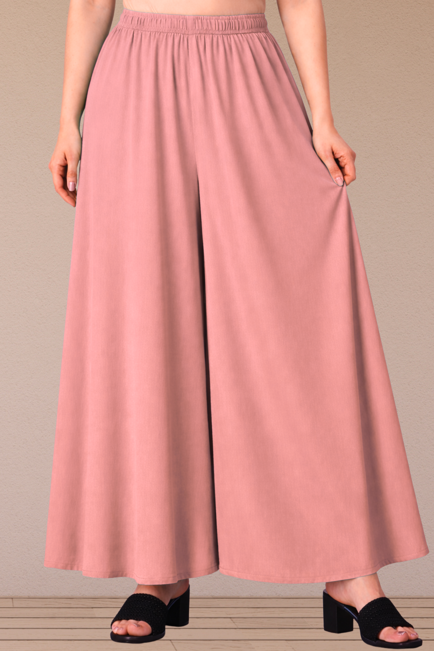 Light Onion Rayon Skirt Palazzo
