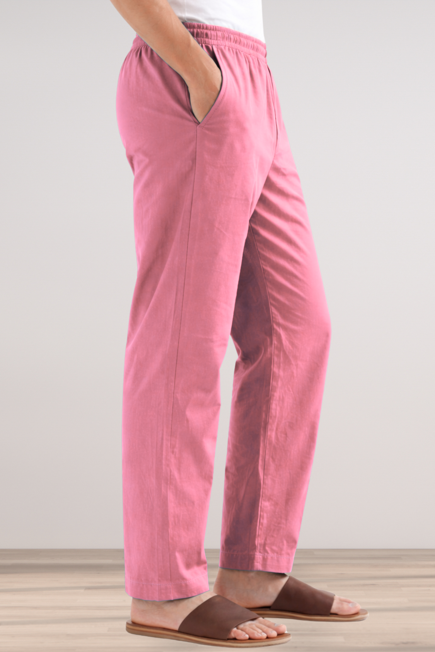 Light Pink Cotton Pant Pajama