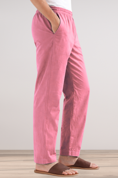 Light Pink Cotton Pant Pajama