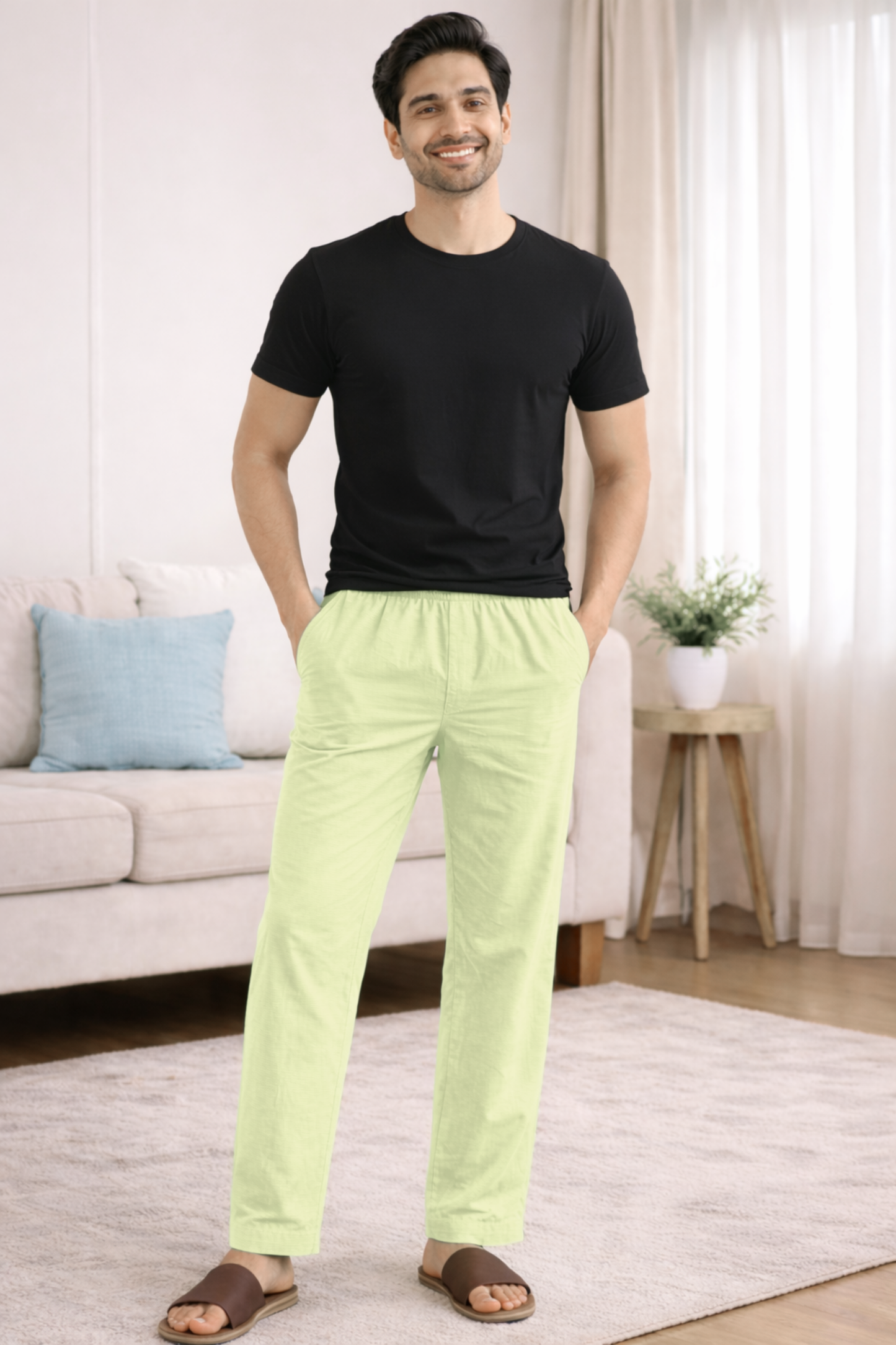 Light Pista Cotton Pant Pajama