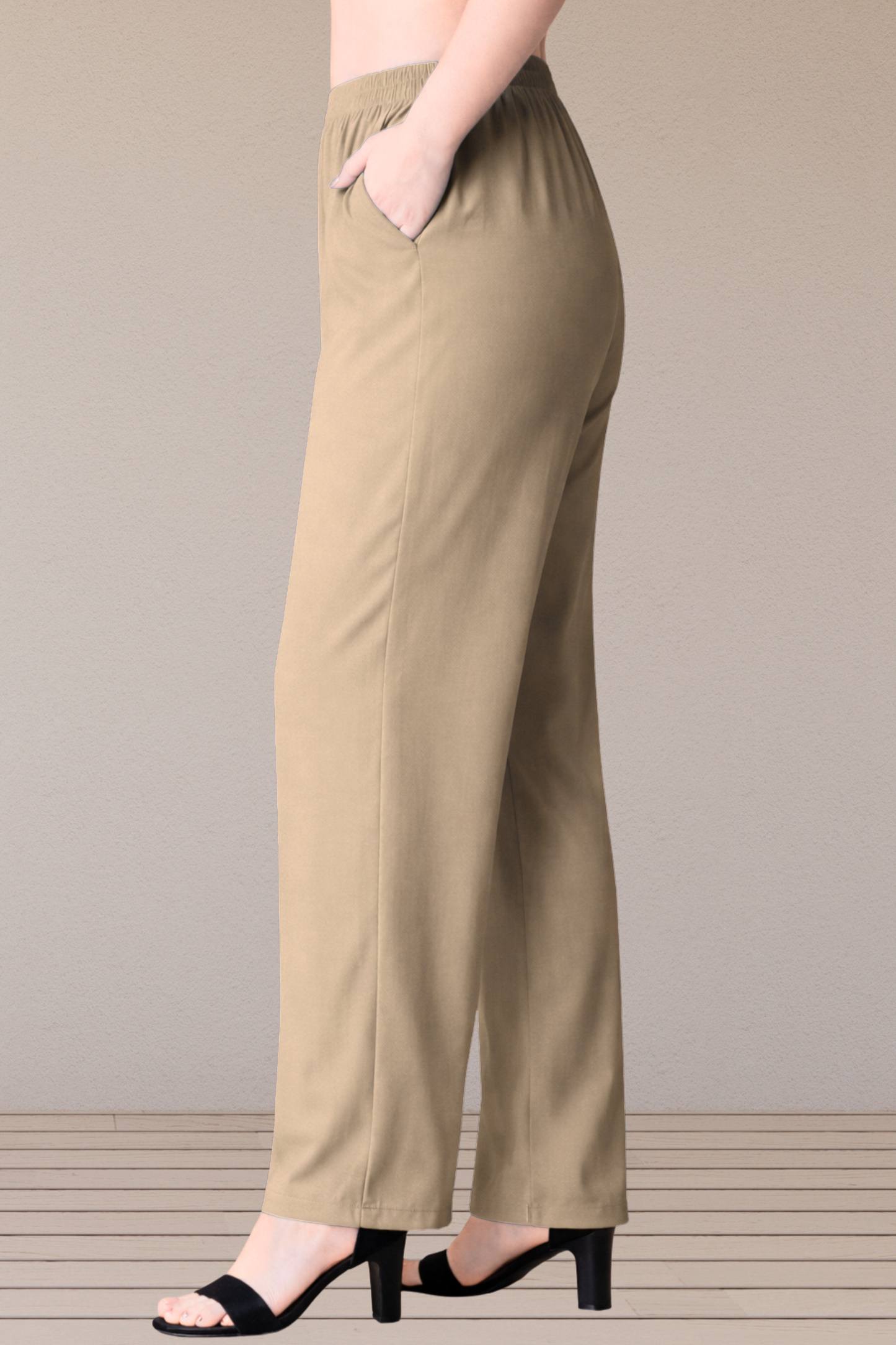 Light Taupe Rayon Kurti Pant