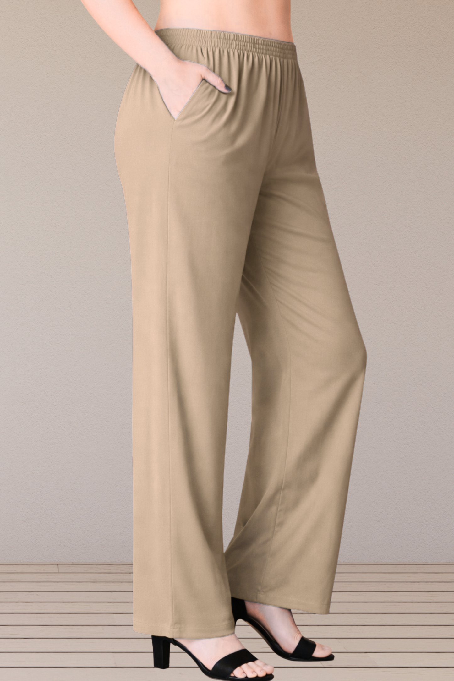 Light Taupe Rayon Kurti Pant