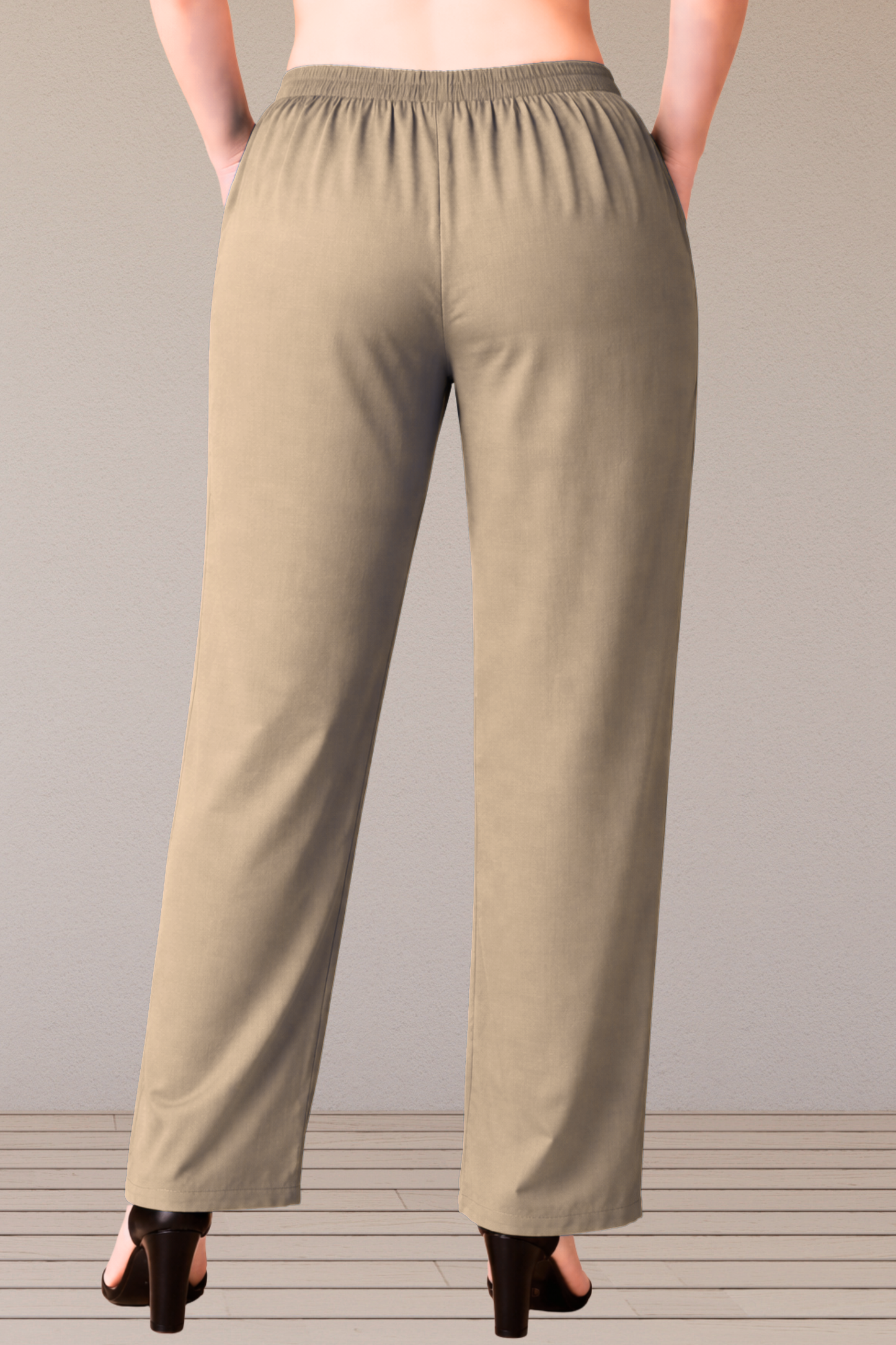 Light Taupe Rayon Kurti Pant