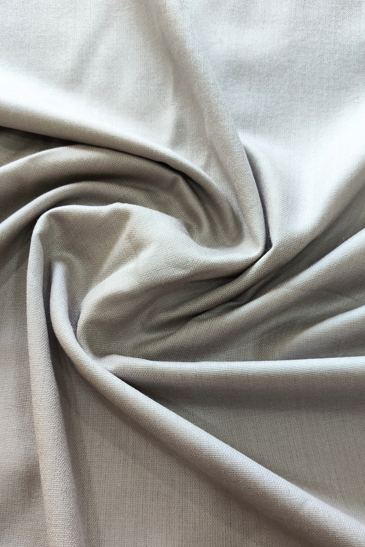 Soft Light Grey Wool Shawl