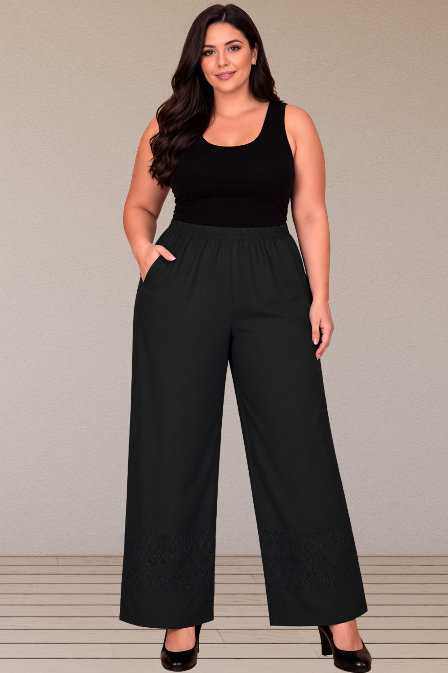 Light's Out Detailed Cotton Pants