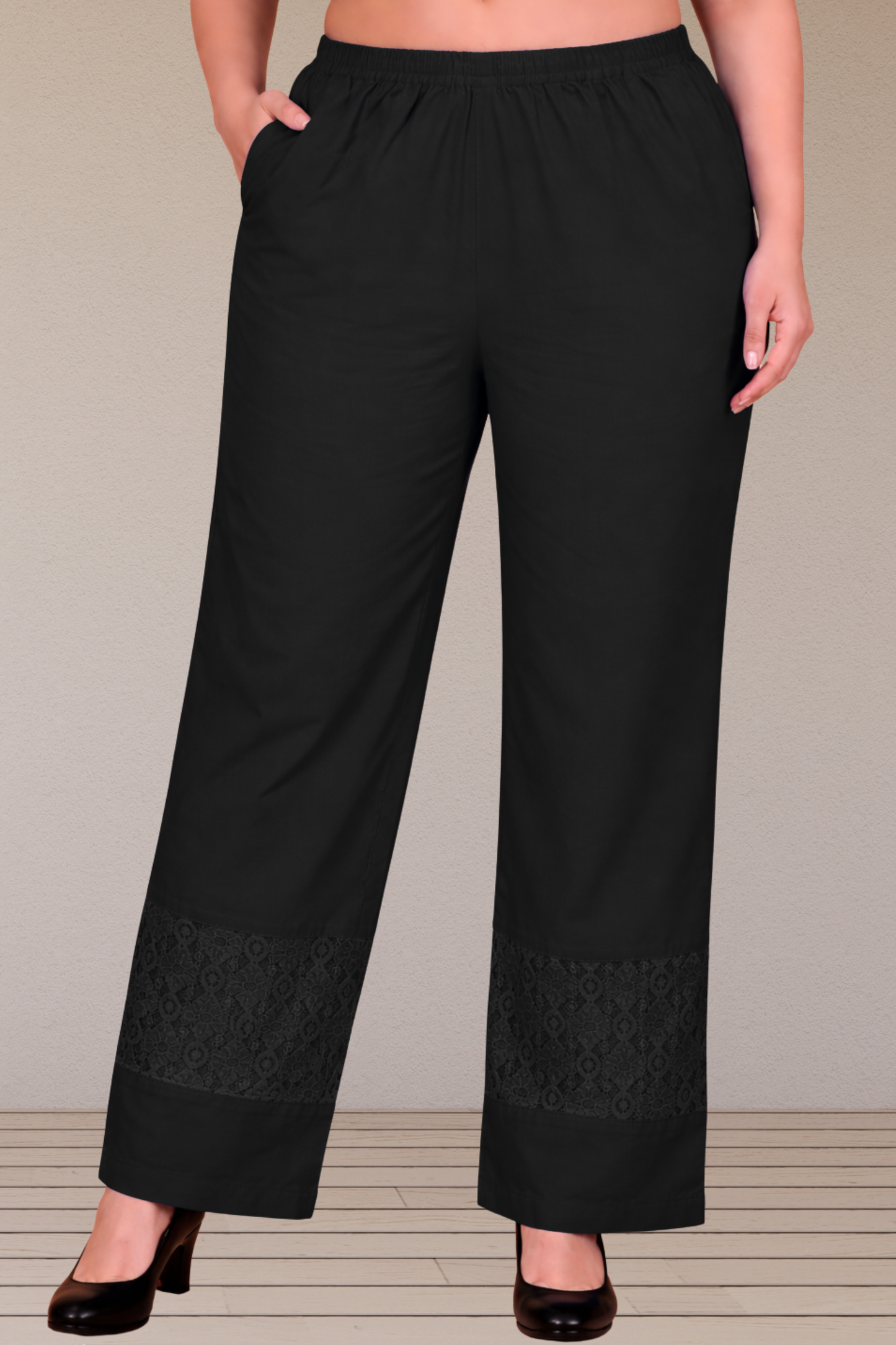 Light's Out Detailed Cotton Pants