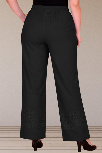 Light's Out Detailed Cotton Pants