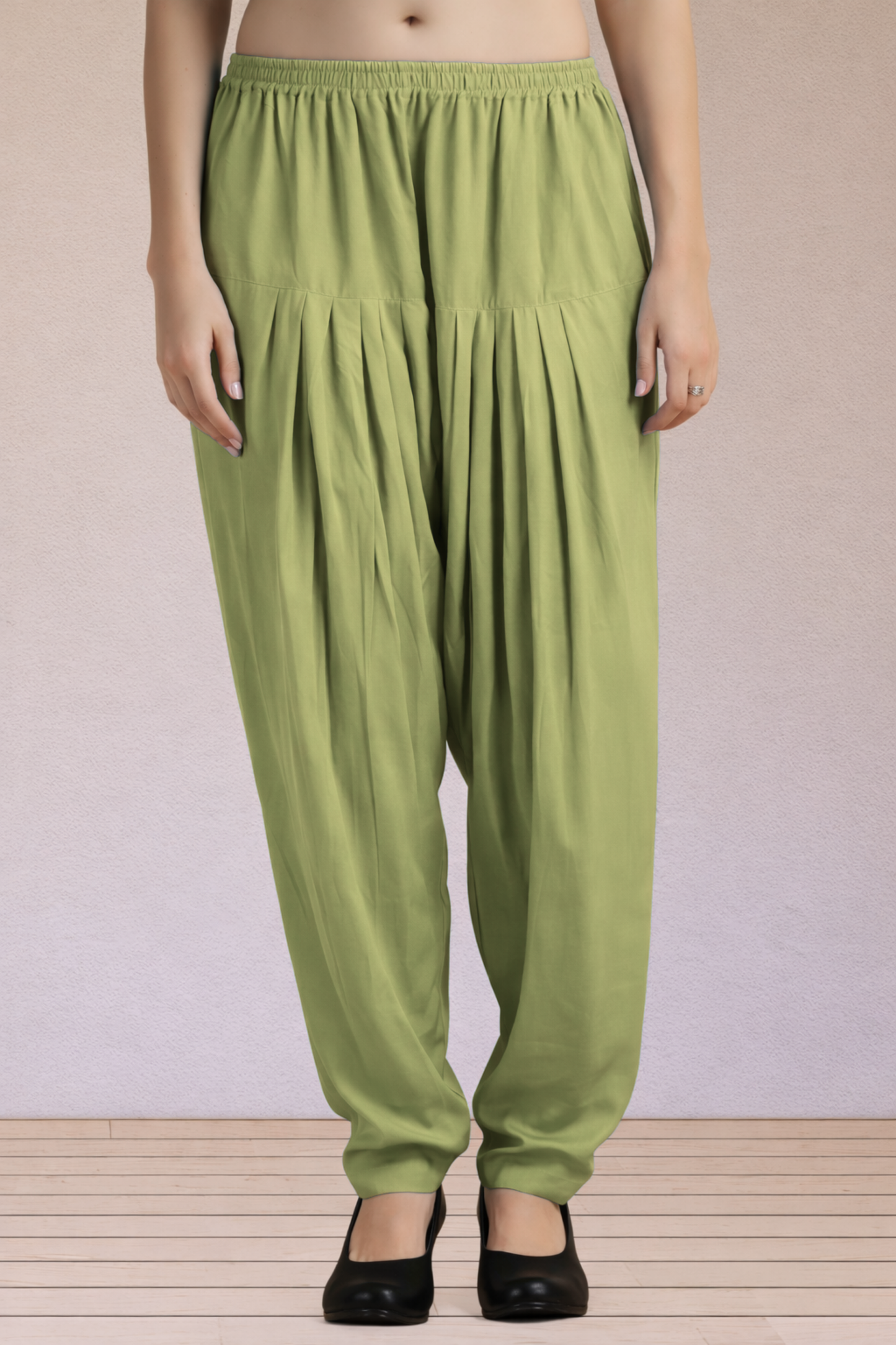 Pista Green Easy Fit Rayon Salwar